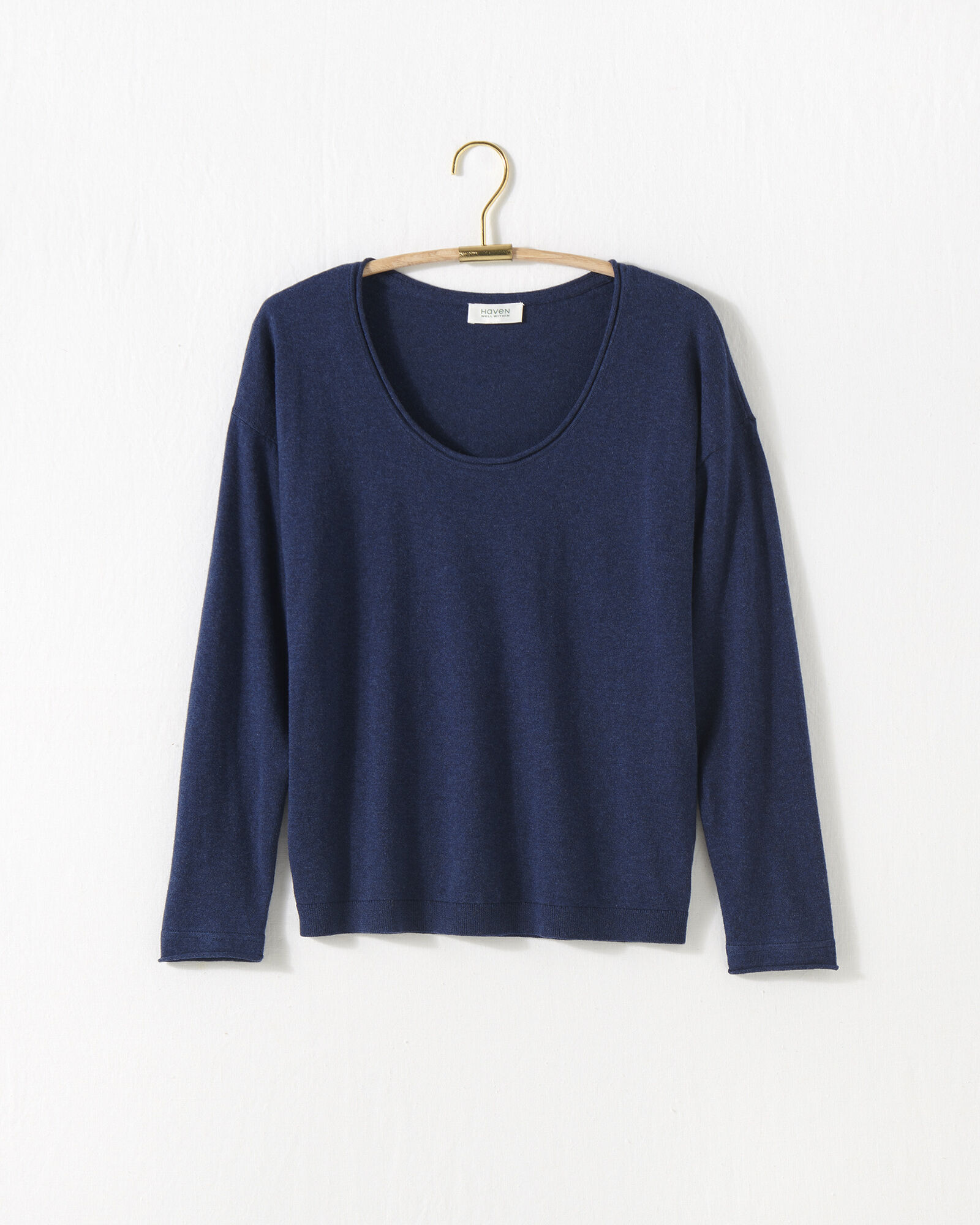 Cotton Cashmere Scoop Neck Sweater Haven Well Within
