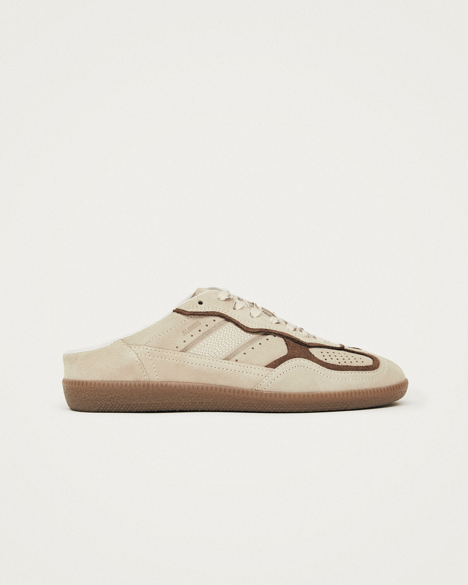 ALOHAS Tb.490 Cream Leather Sneaker Mules