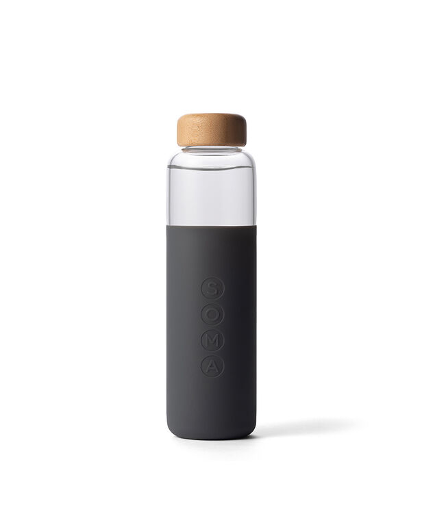 Soma Glass Water Bottle - 17 oz. Grey