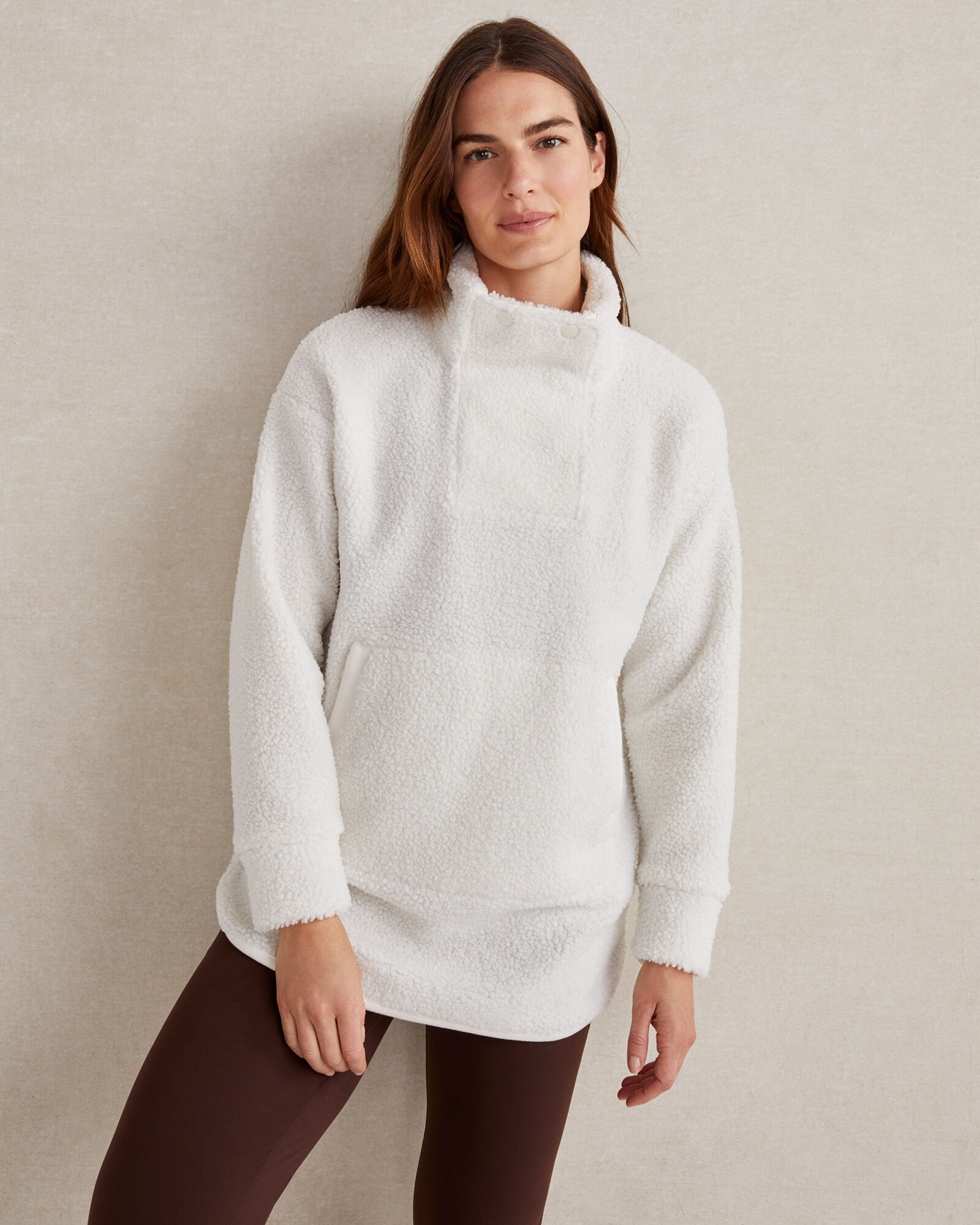 Sherpa Snap Collar Pullover | Haven Well Within