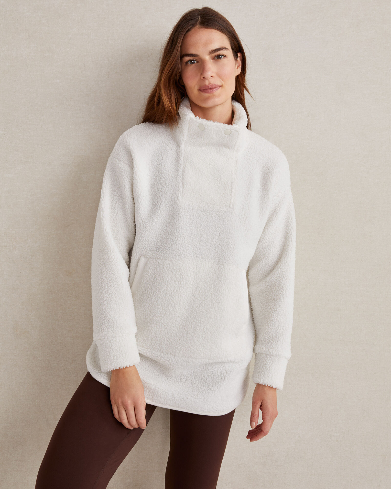 Sherpa Snap Collar Pullover Haven Well Within