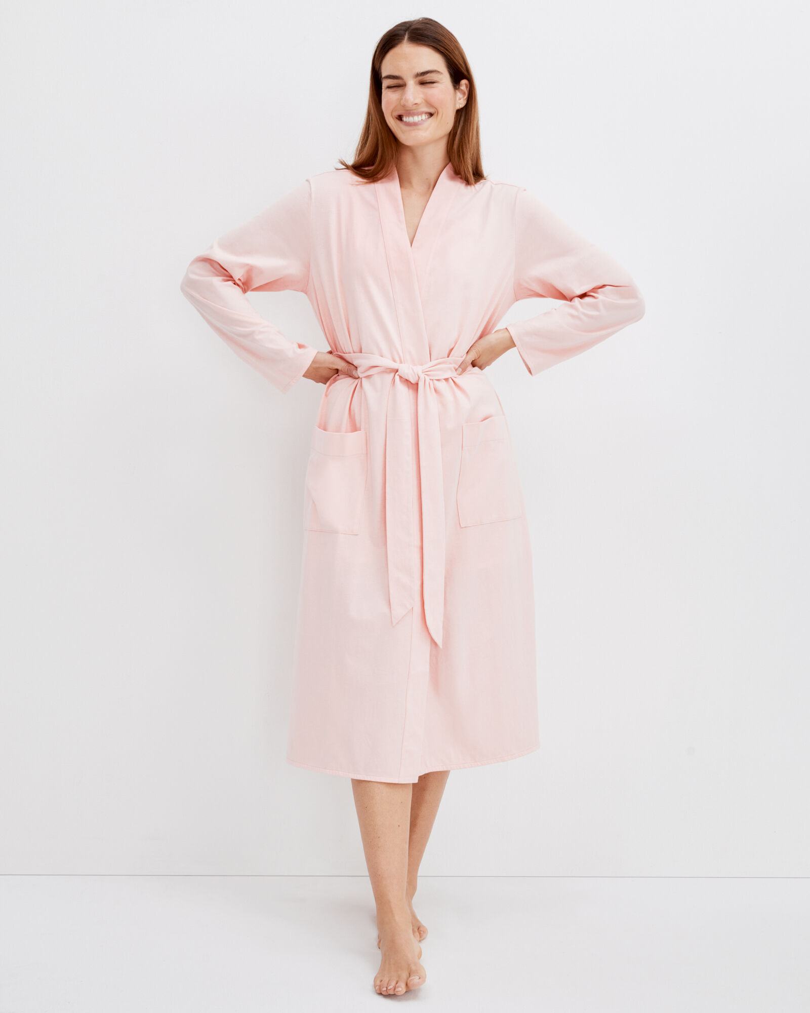 Organic Cotton Jersey Patch Pocket Robe Haven Well Within