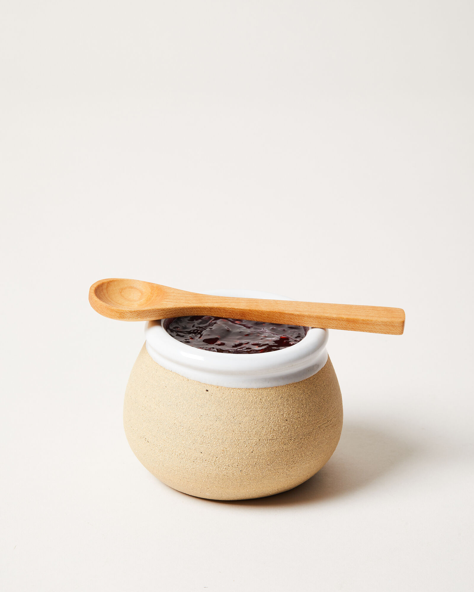 Farmhouse Pottery Jam Pot With Spoon