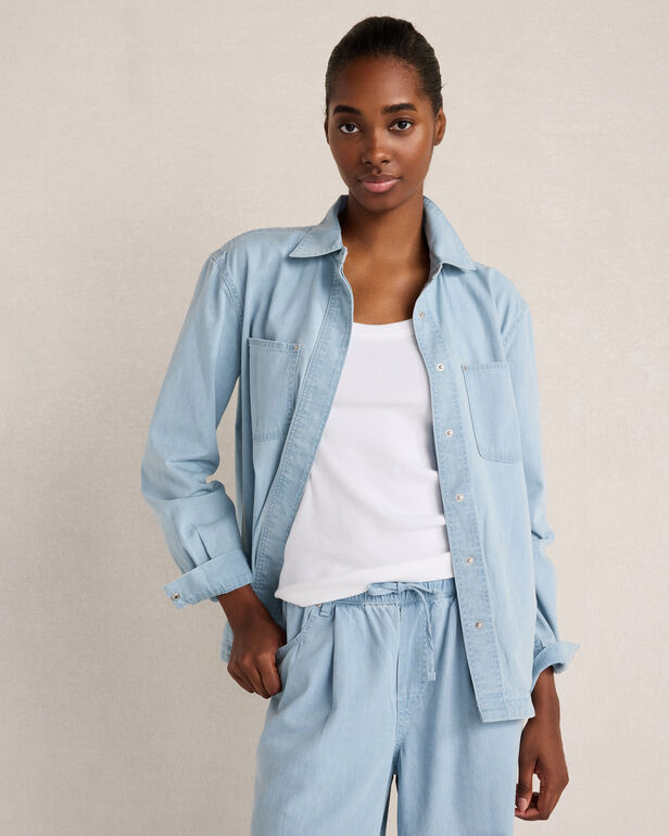 Organic Cotton Denim Shacket