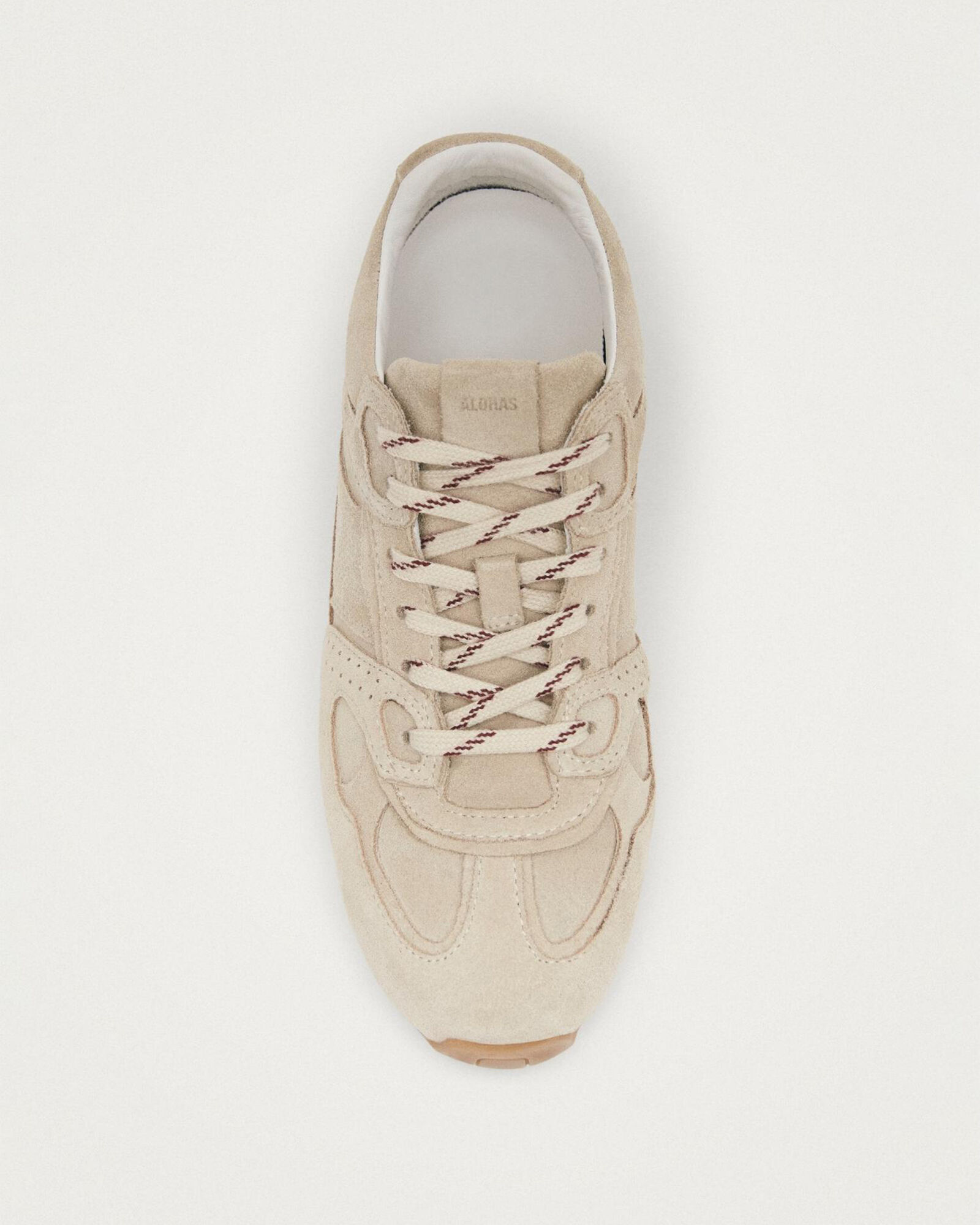 ALOHAS TB.56 Suede Cream Leather Sneakers