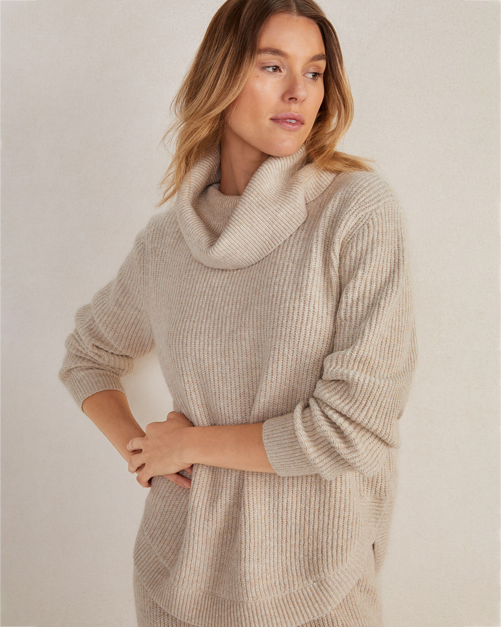 Organic Cotton Cowlneck Tunic