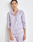 Organic Cotton Jersey Floral Vine Pajama Shirt