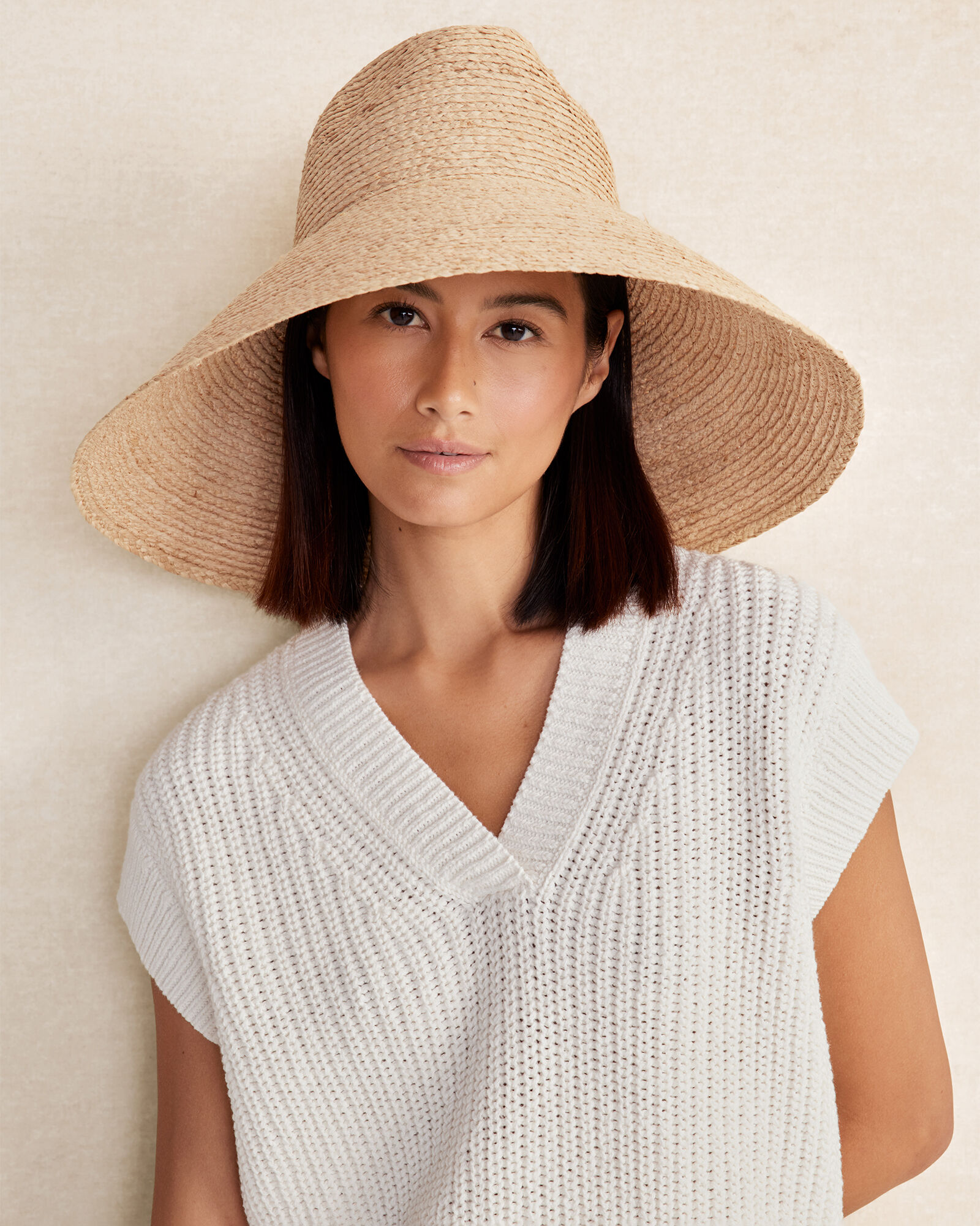 Raffia beach hat outlet