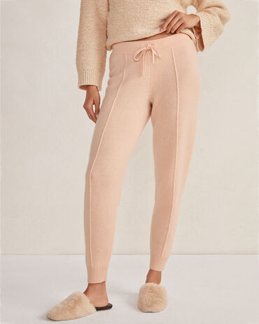 Cashmere Pintuck Joggers