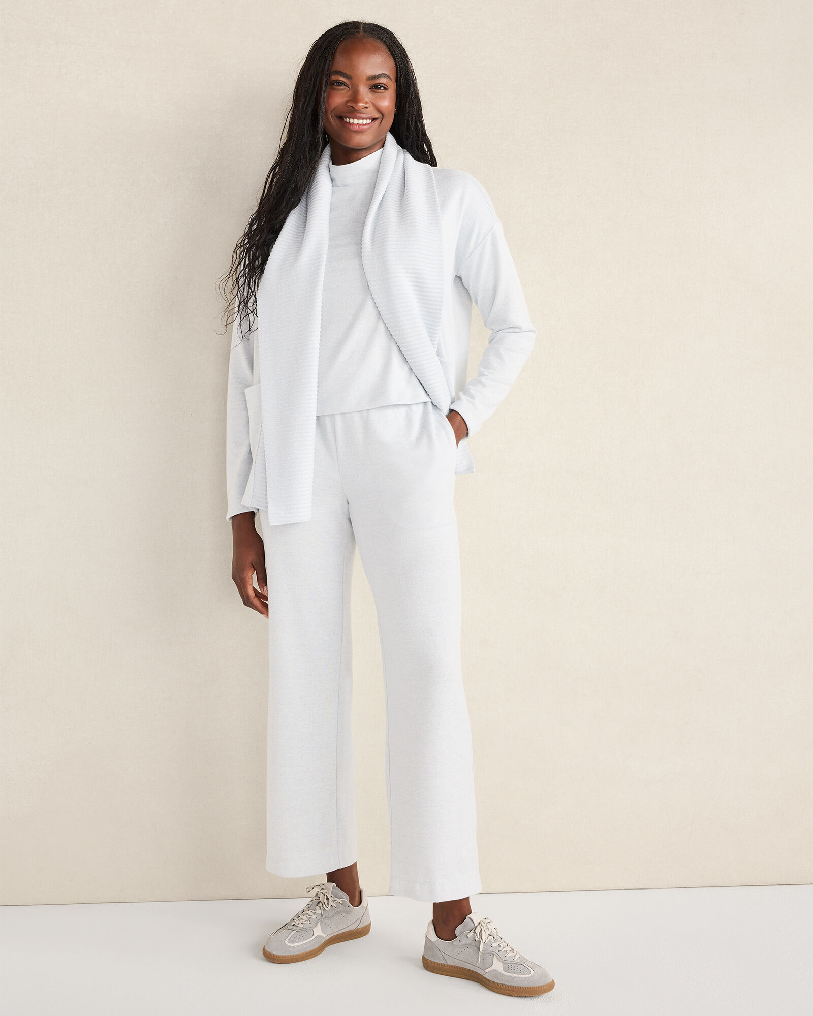 Cozy Knit Open Front Cardigan