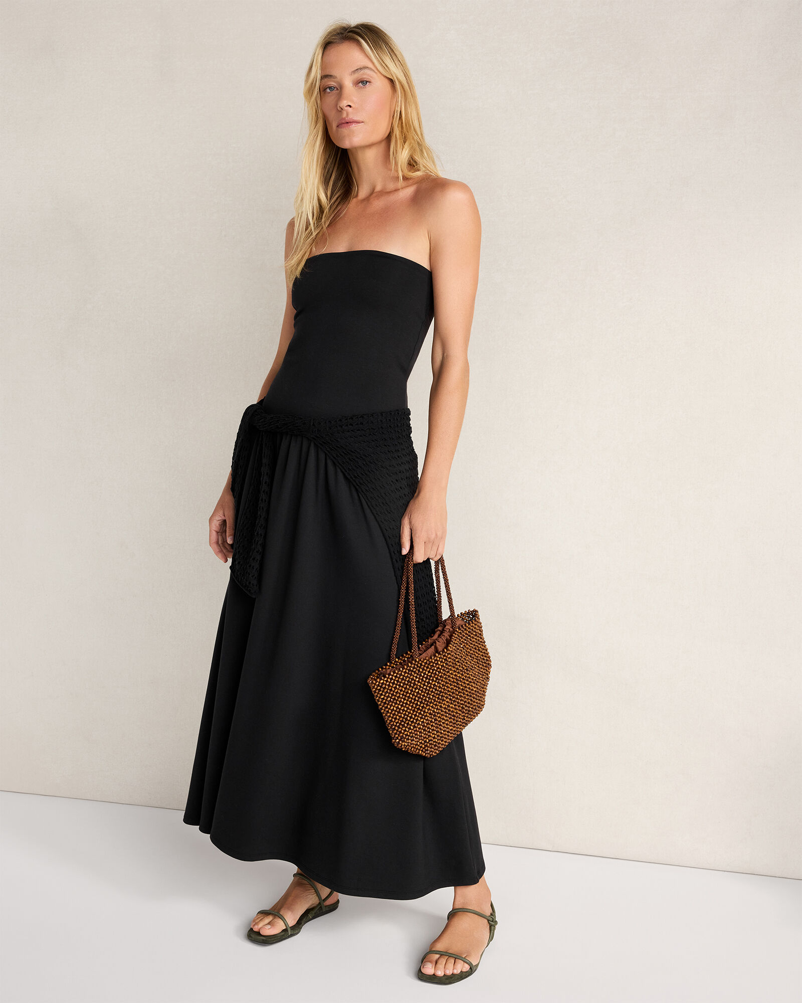 Wooden Beaded Bag