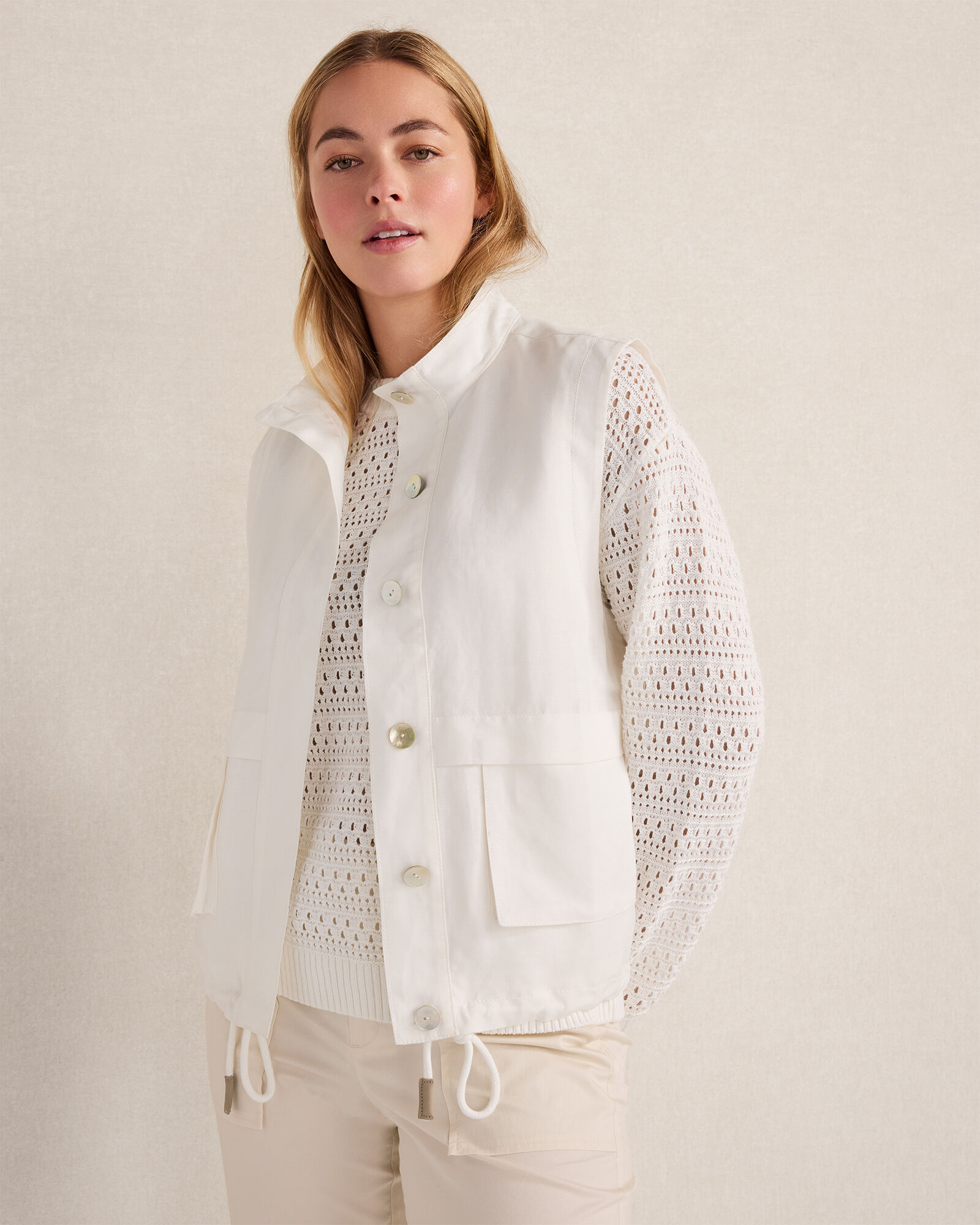 Linen Blend Vest