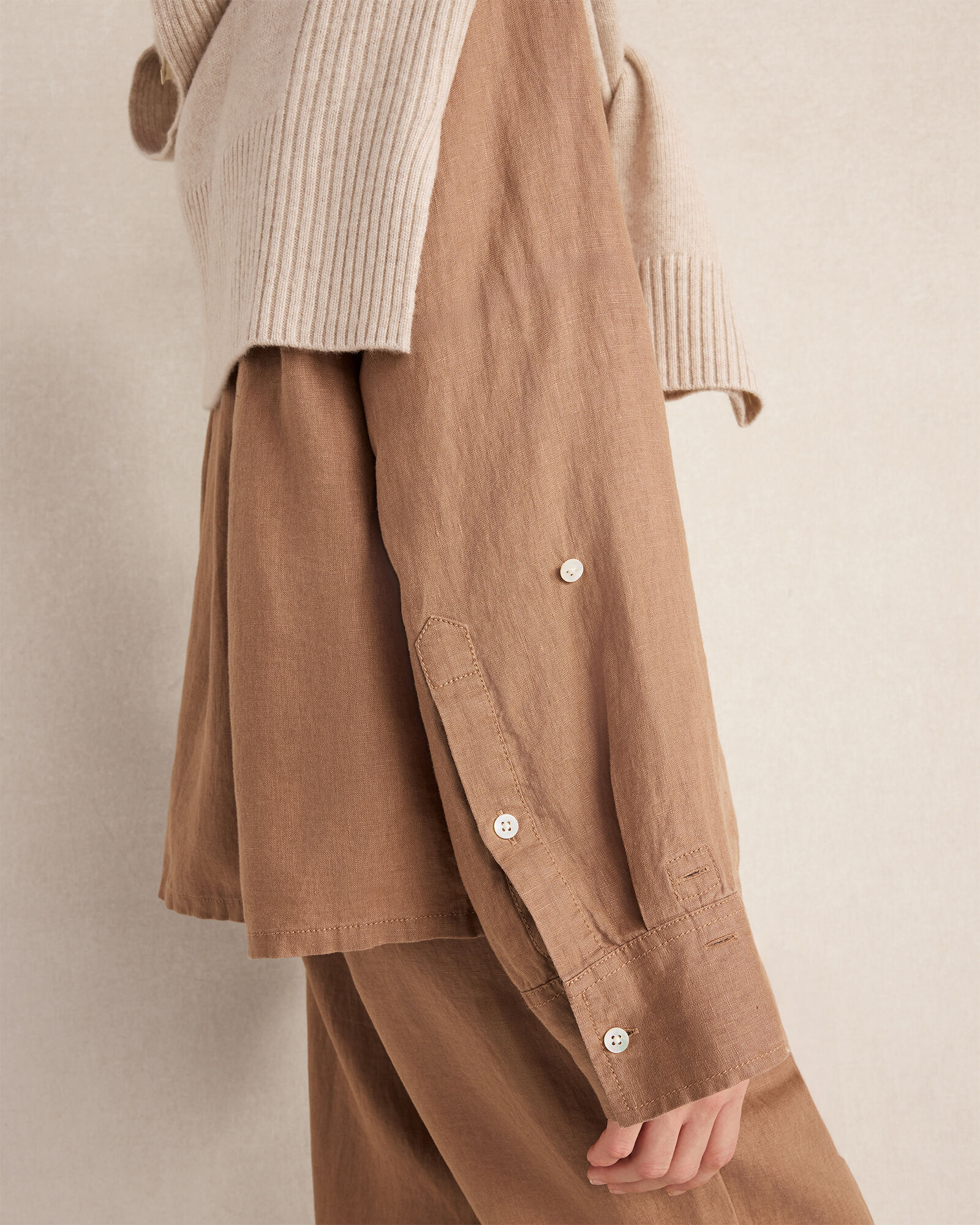 Everweave Linen Shirred Top