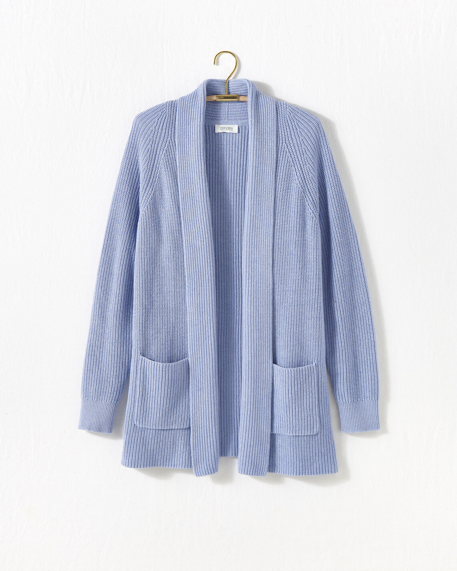 Ribbed open front cardigan outlet