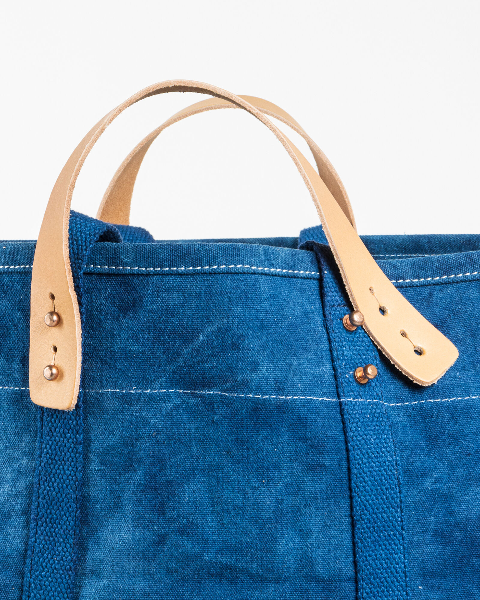 Immodest Cotton Large East West Tote in Dark Indigo