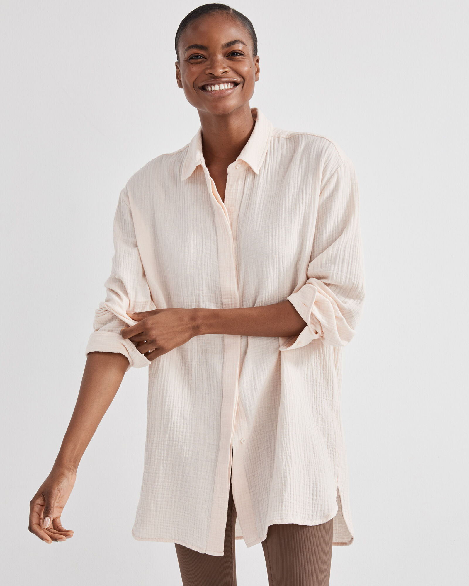 Organic Cotton Gauze Oversized Shirt | Haven Well Within