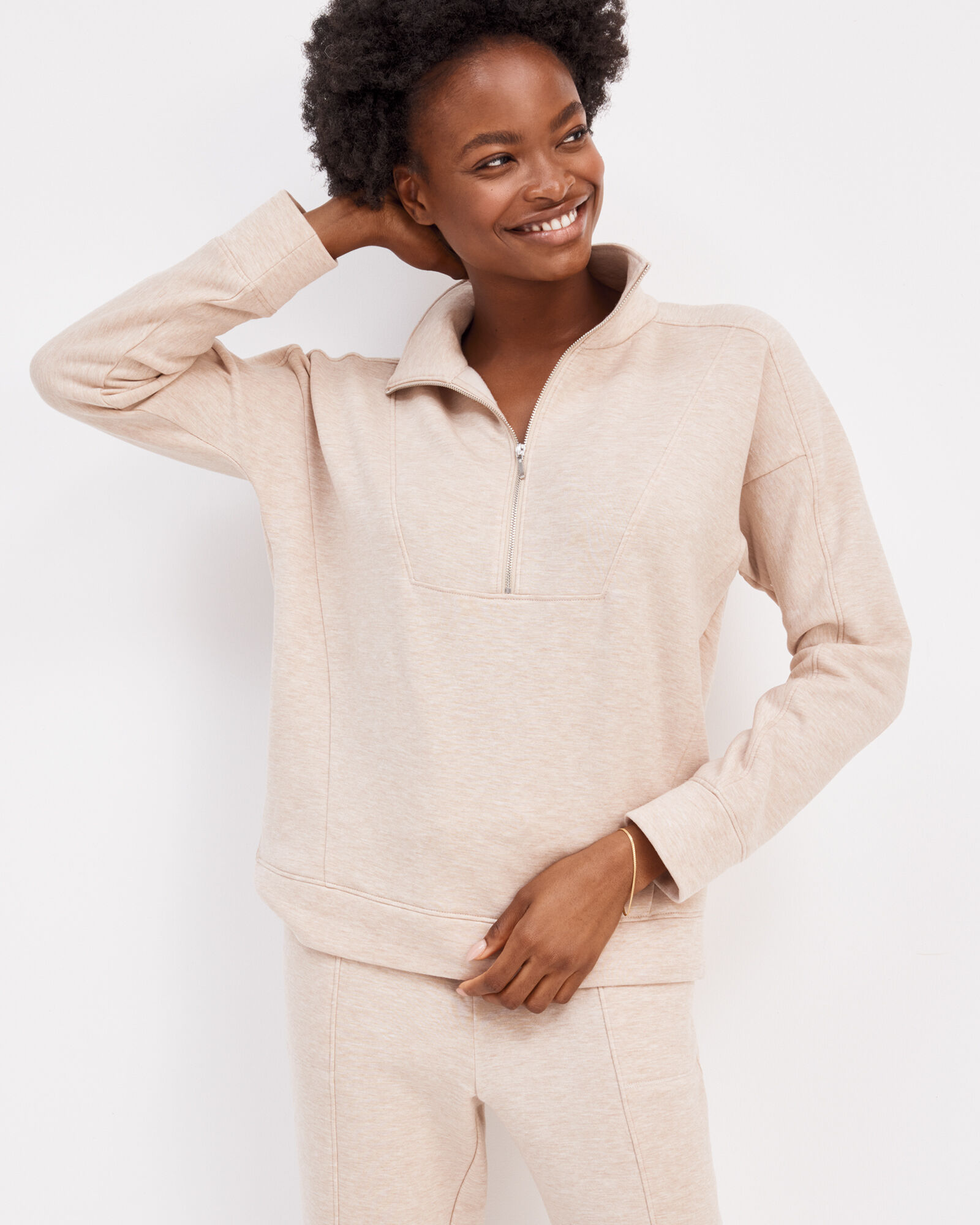 Fleece Half Zip Pullover Haven Well Within