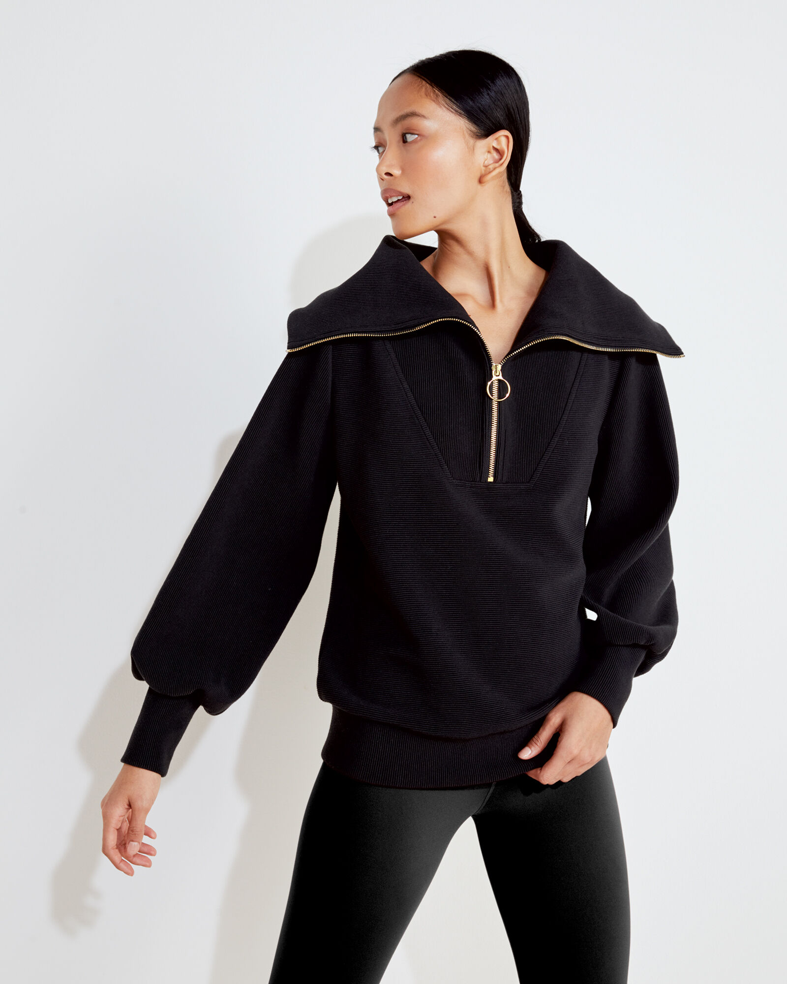 Varley Ribbed Half-Zip Sweatshirt | Haven Well Within