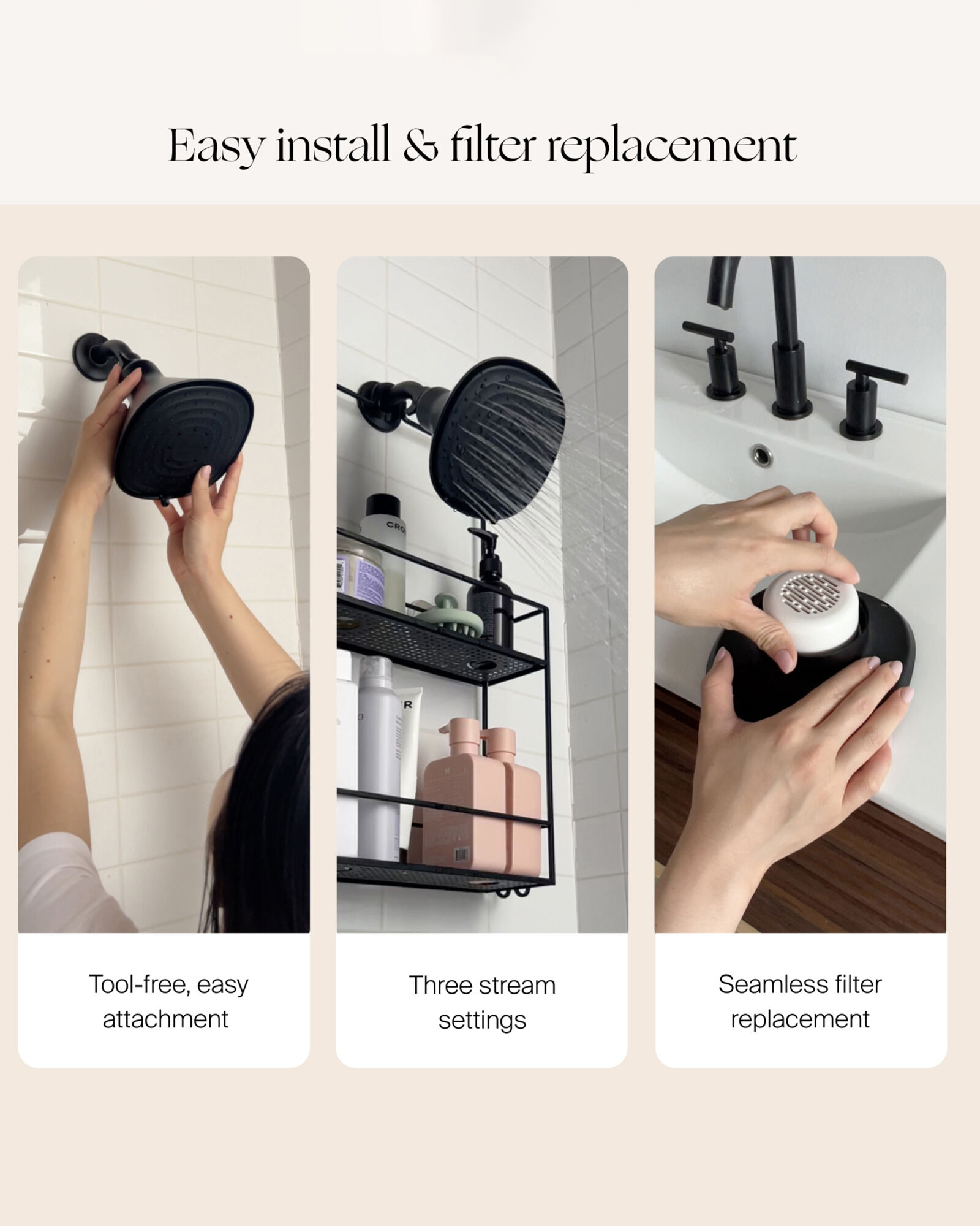 Canopy Filtered Showerhead