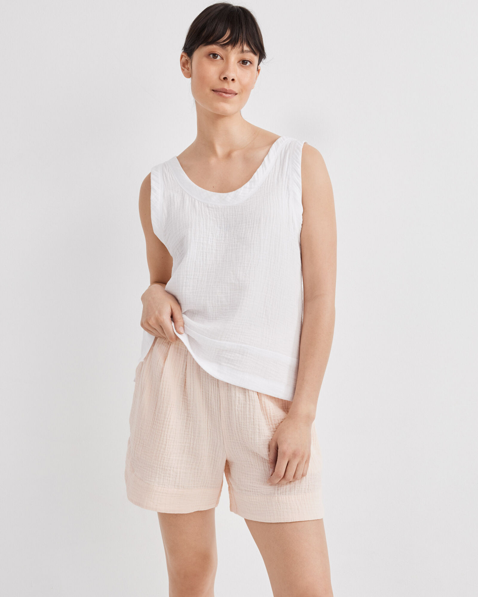Organic Cotton Gauze Shorts