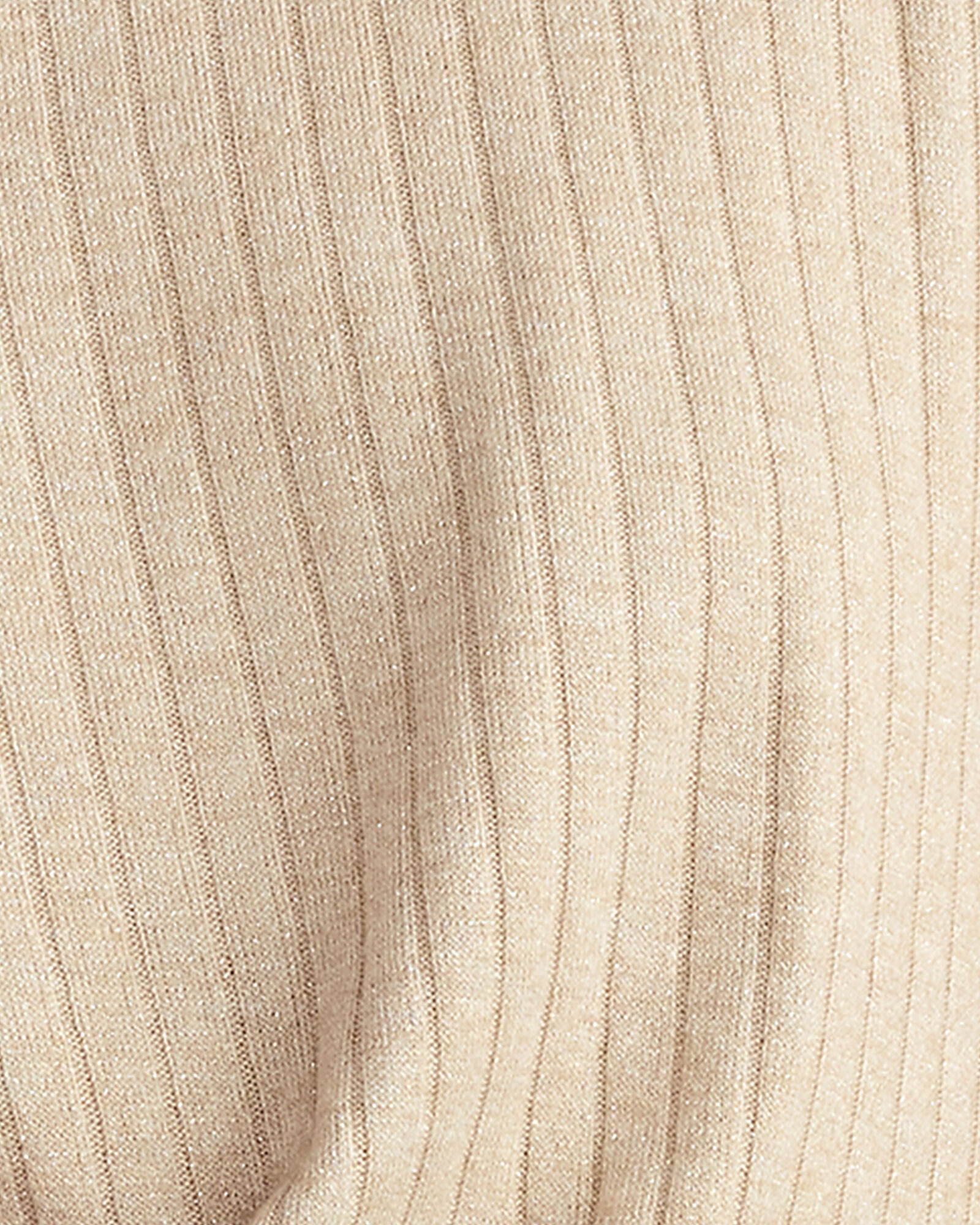 Lurex Rib Knit Top