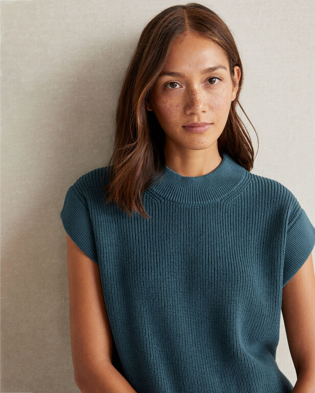 Organic Cotton Short Sleeve Sweater