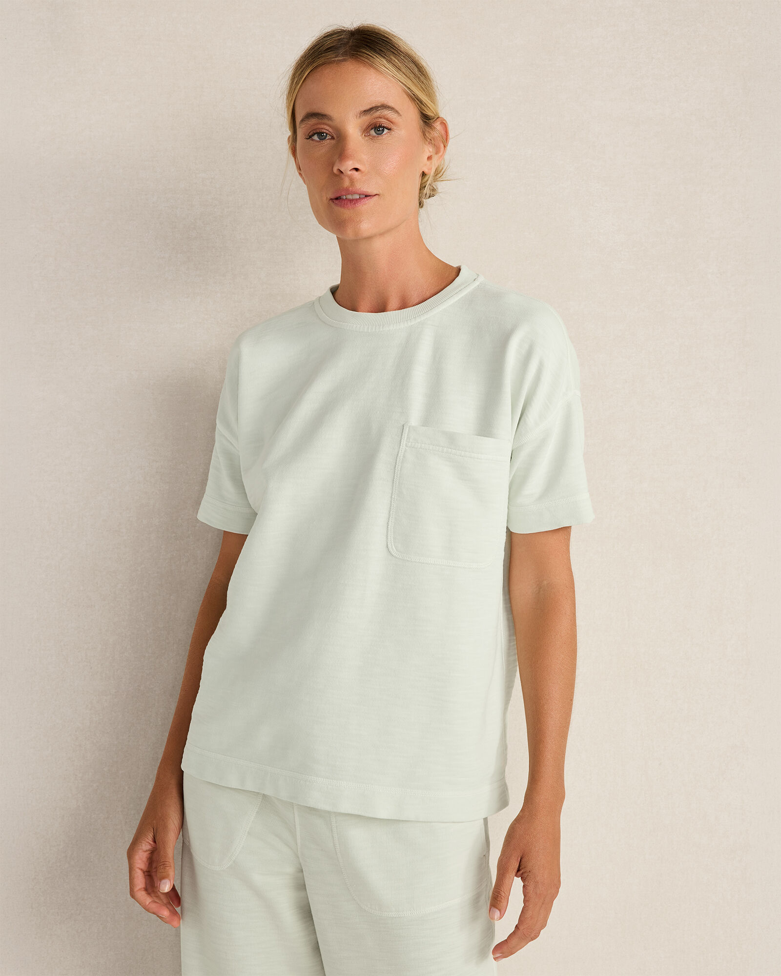 Garment-Dyed Organic Cotton Slub Terry Tee