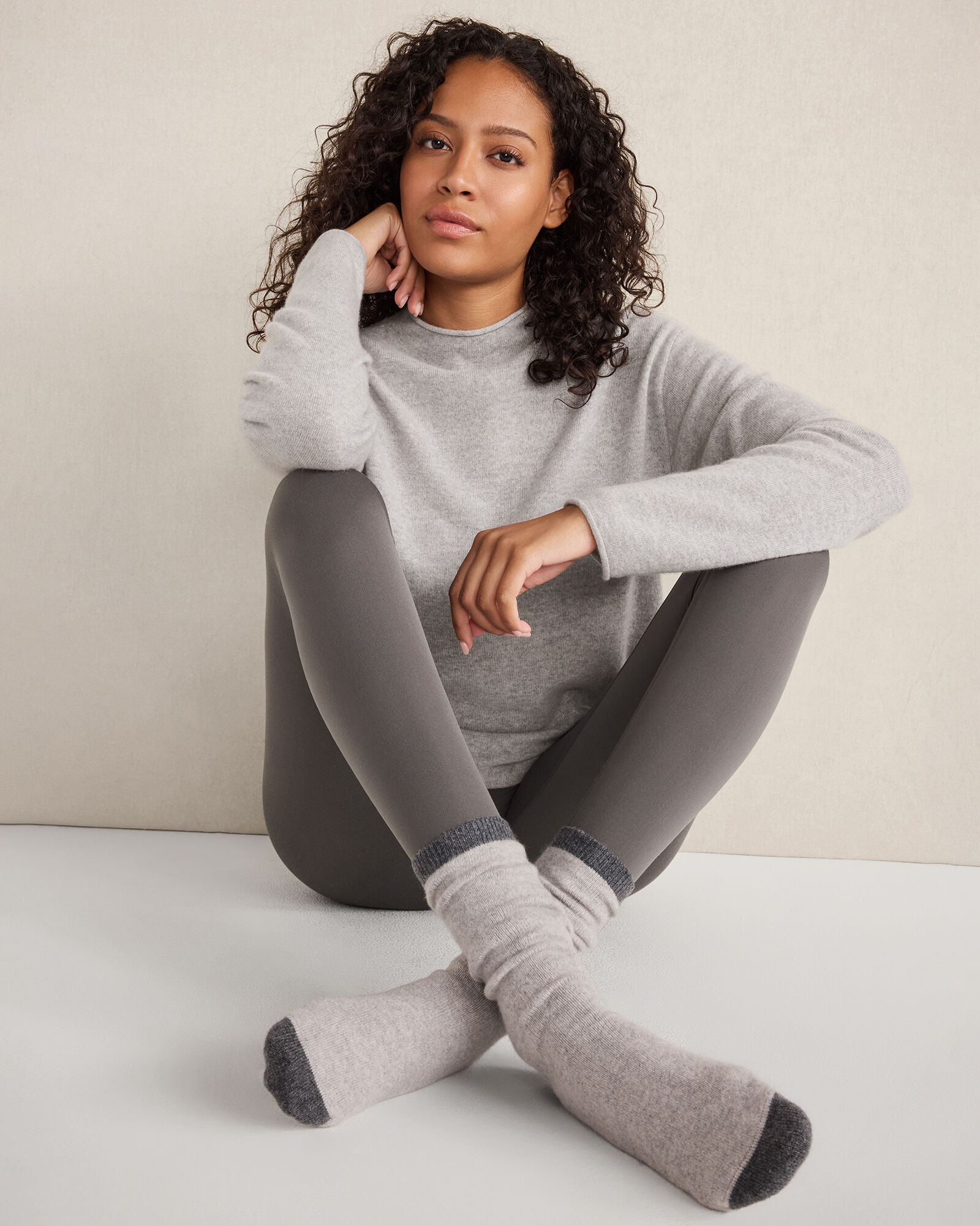 Cashmere Colorblock Socks