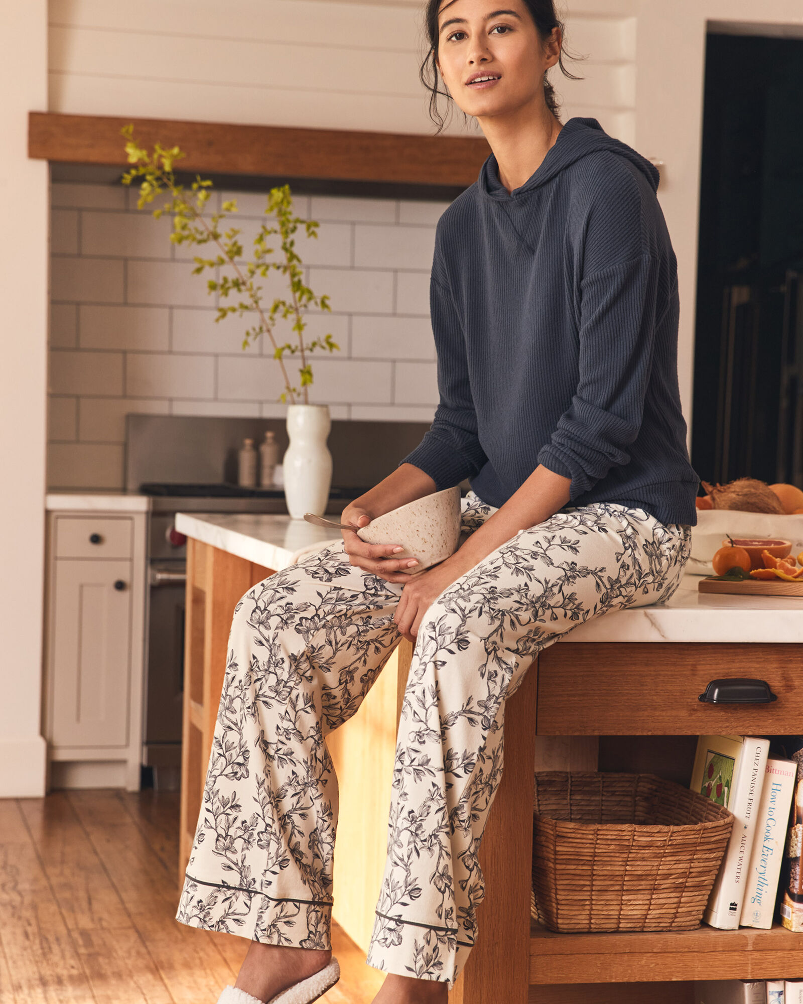 Organic Cotton Jersey Magnolia Pajama Pants Haven Well Within