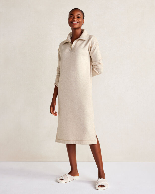 Fleece Half-Zip Dress