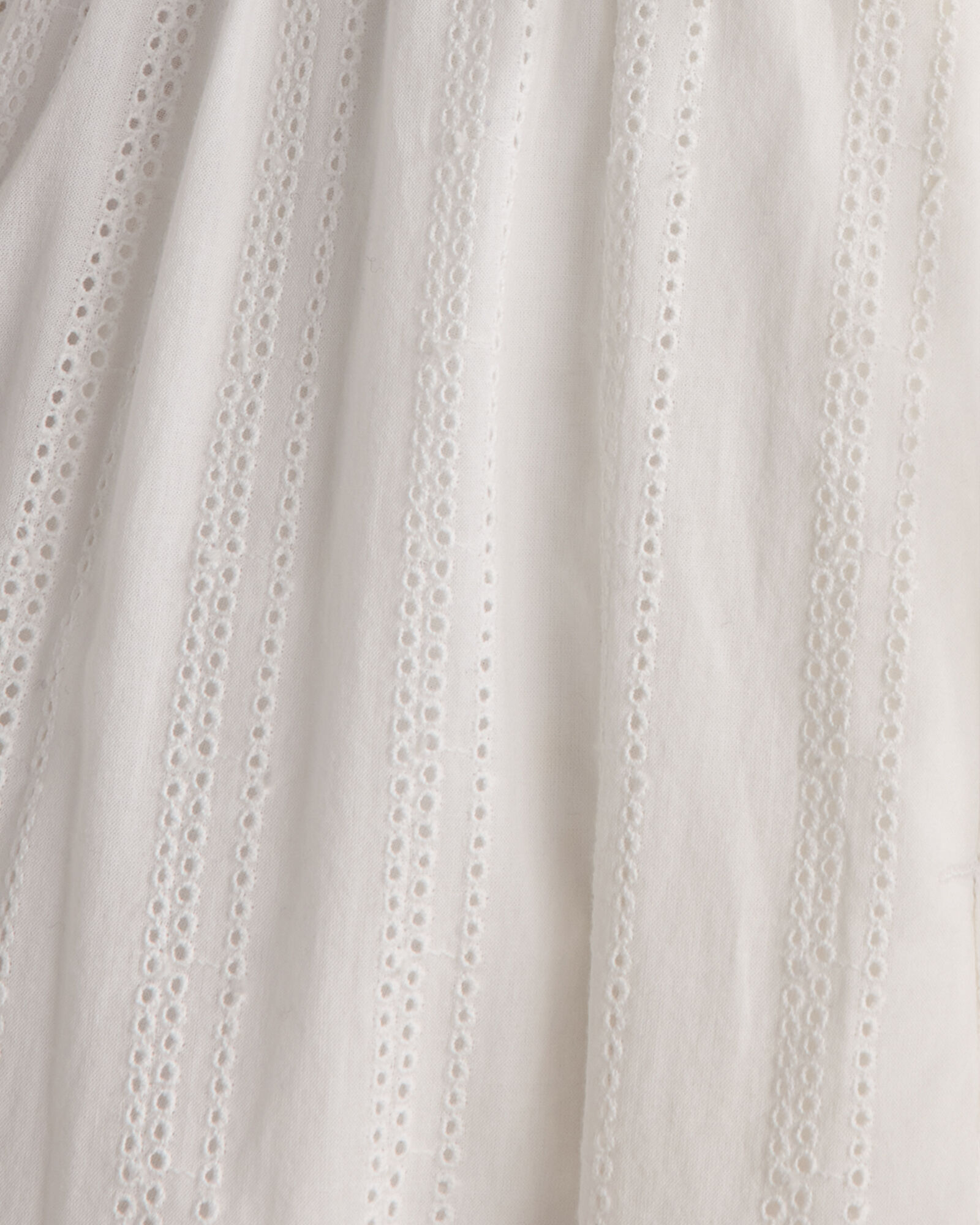 Organic Cotton Eyelet Drop Waist Skirt