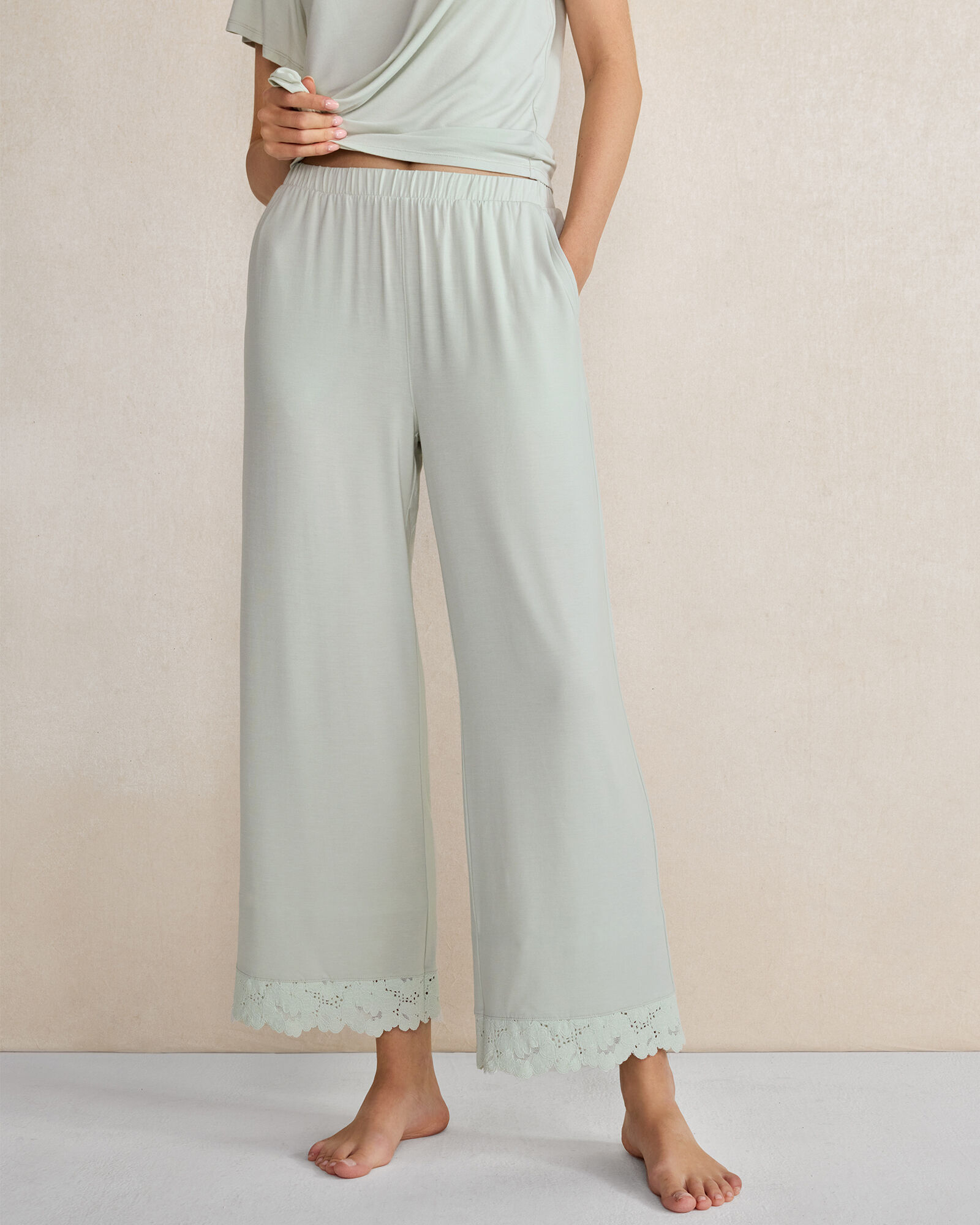 Lace pajama pants hot sale