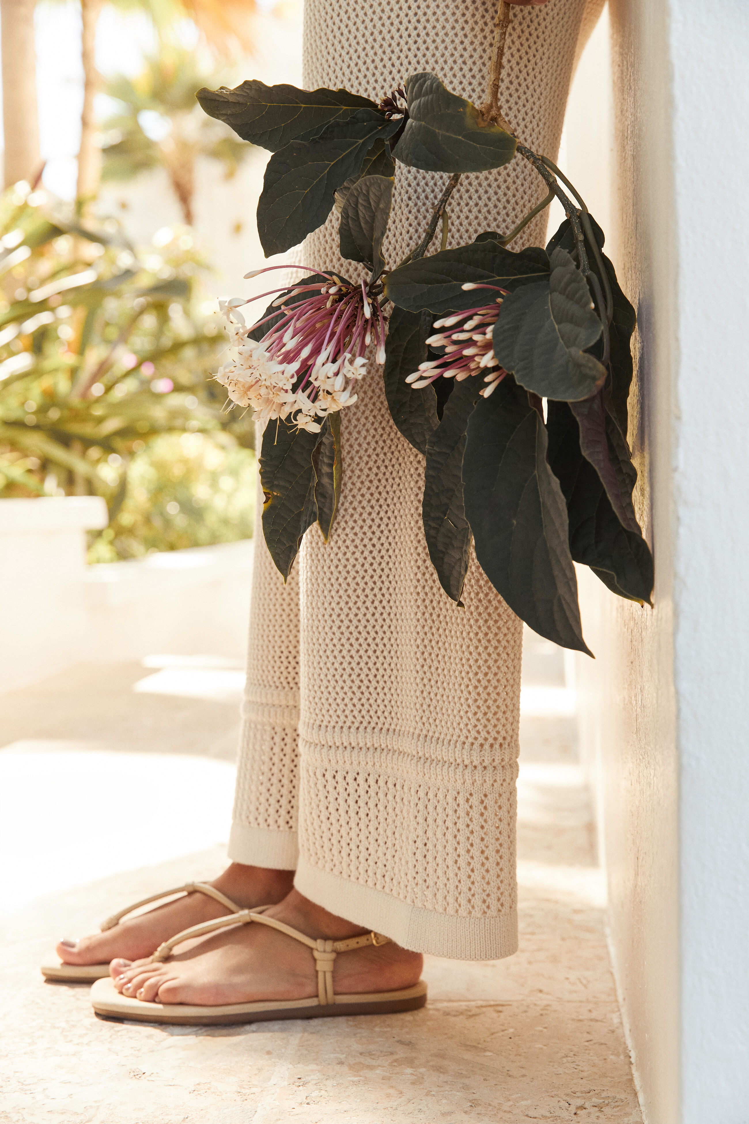 Organic Cotton Mixed Stitch Pants