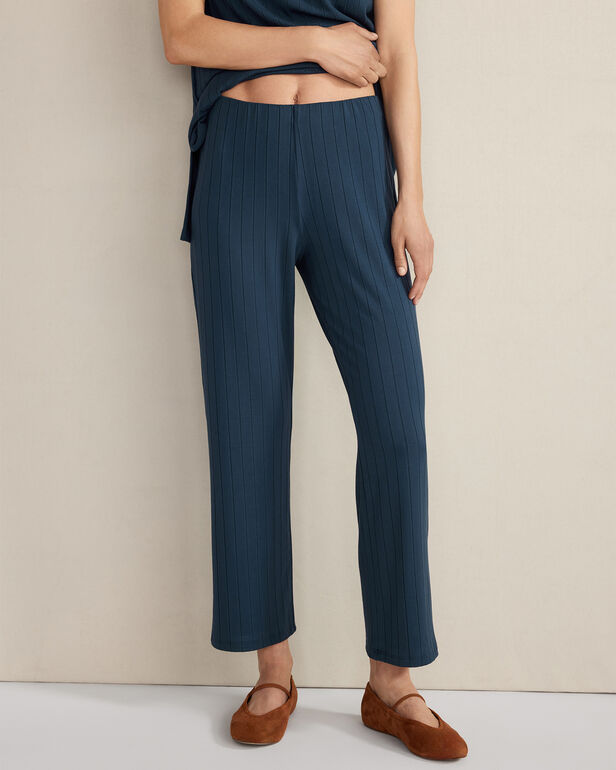 Ribbed Kick Flare Pants