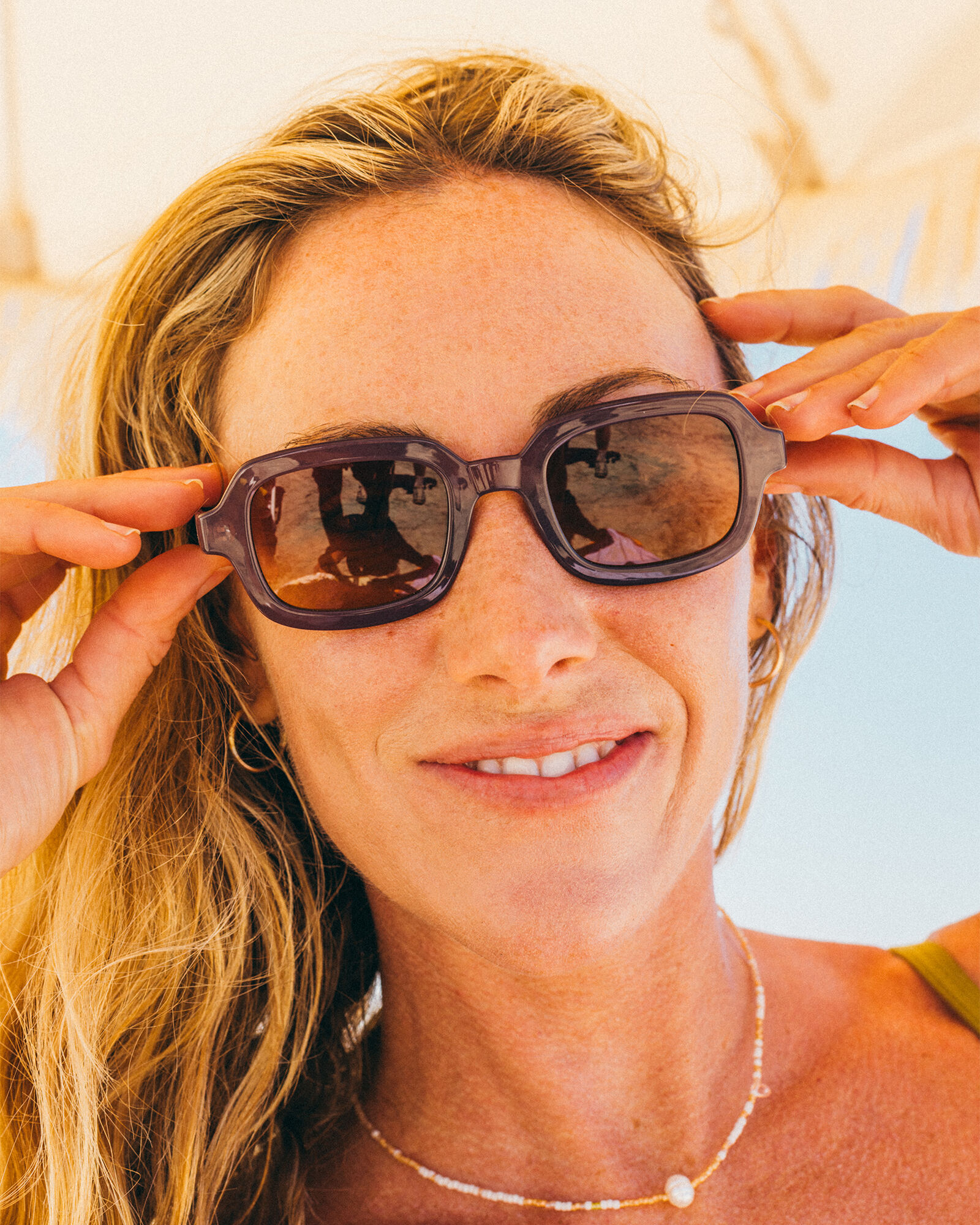 Sunski Lago Sunglasses in Fog Terra Fade