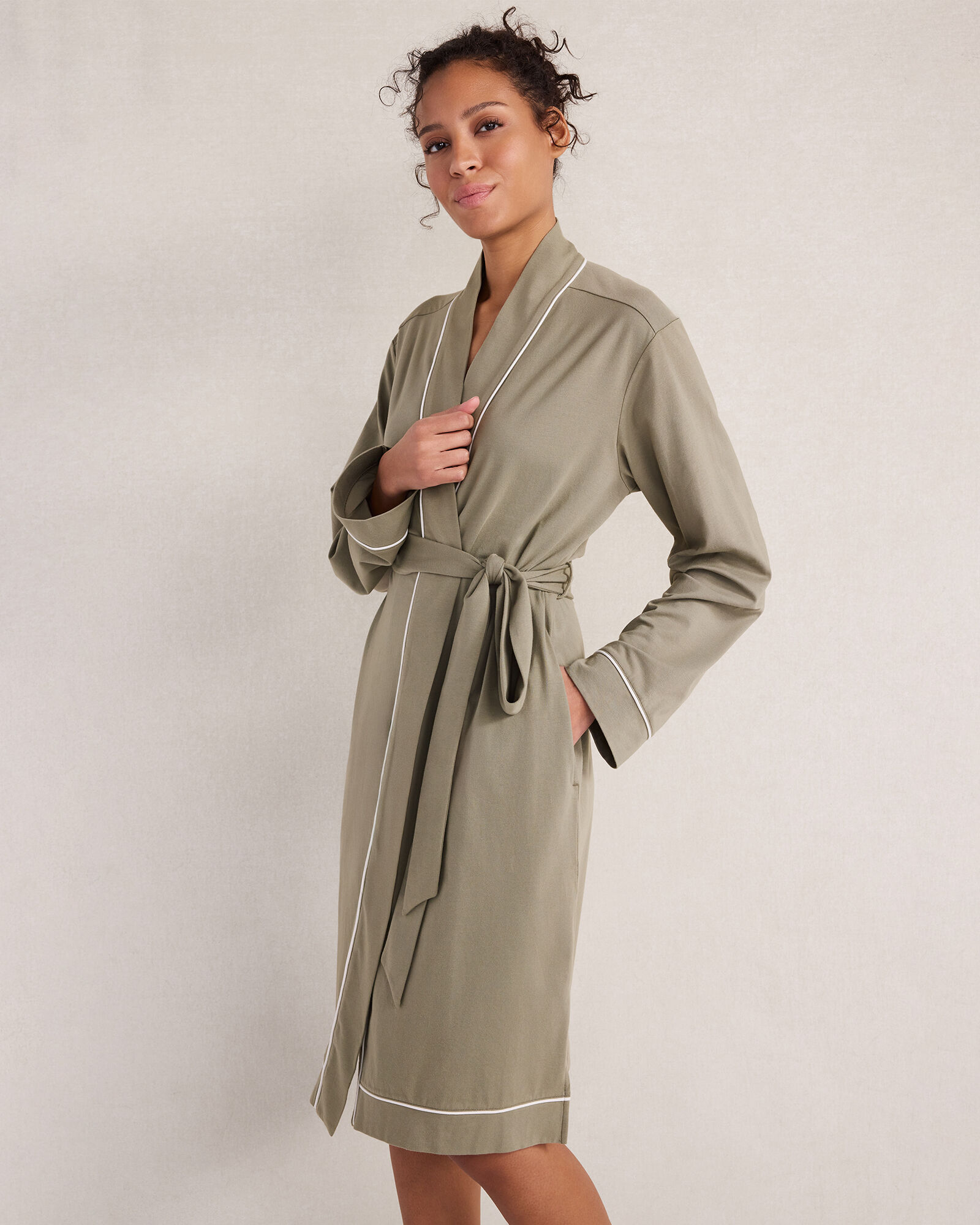 Organic Cotton Jersey Robe