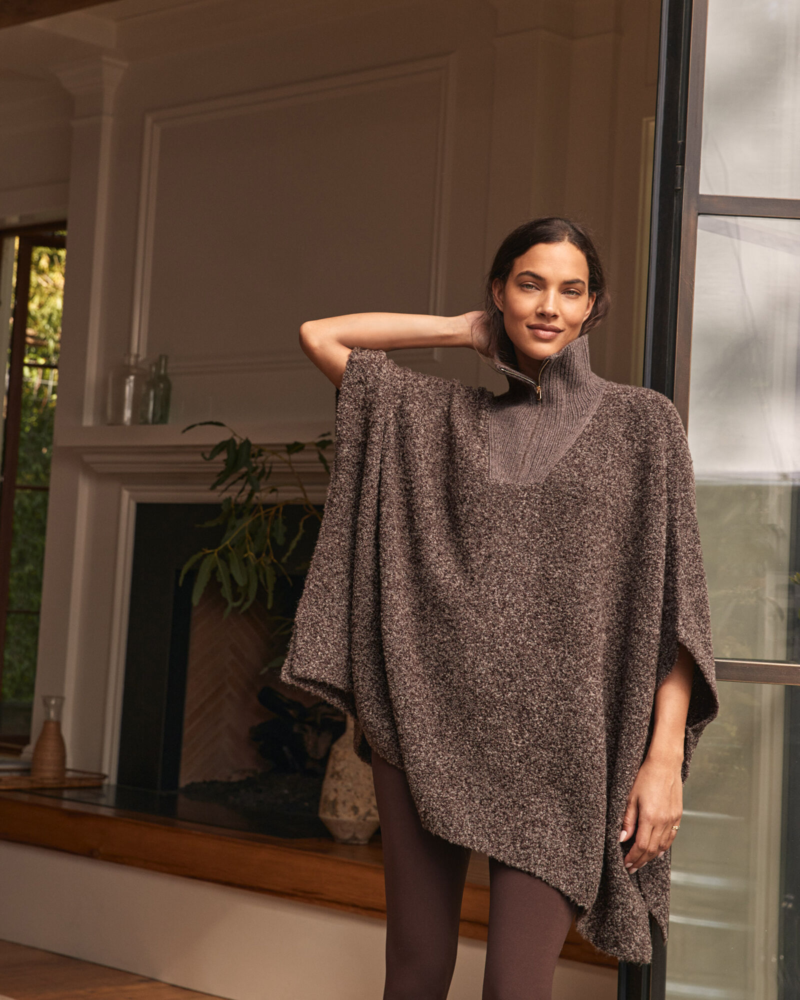 Merino Boucl&eacute; Poncho