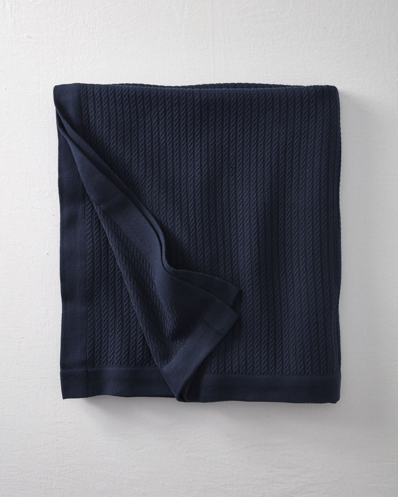 Cotton cable best sale knit blanket
