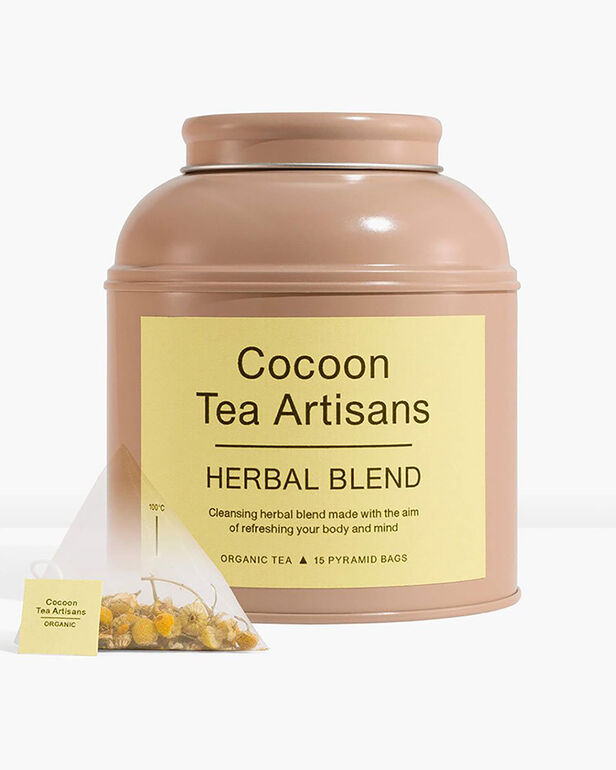 Cocoon Tea Artisans Organic Herbal Blend Tea Tin