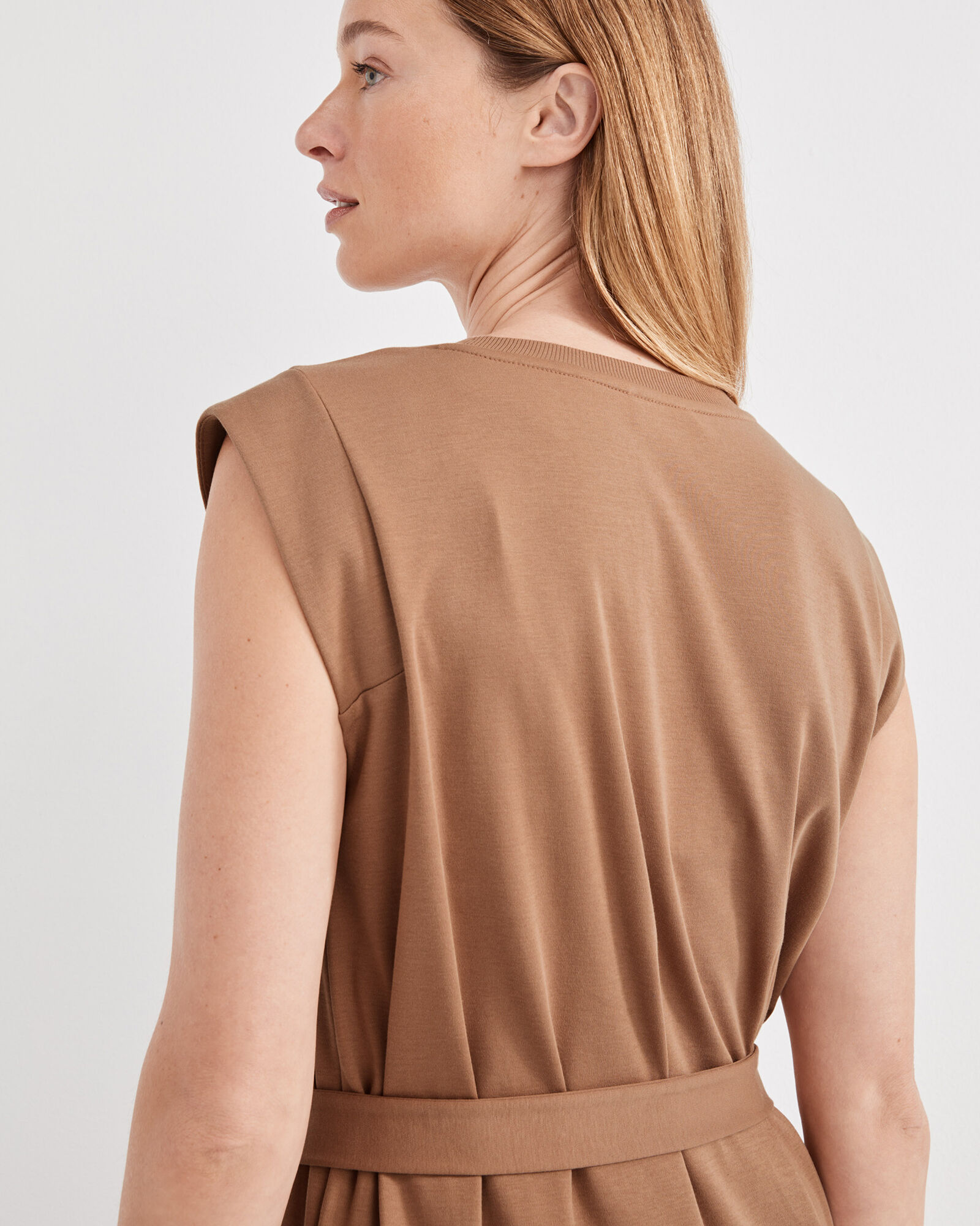 Organic Cotton Interlock Cap Sleeve Dress