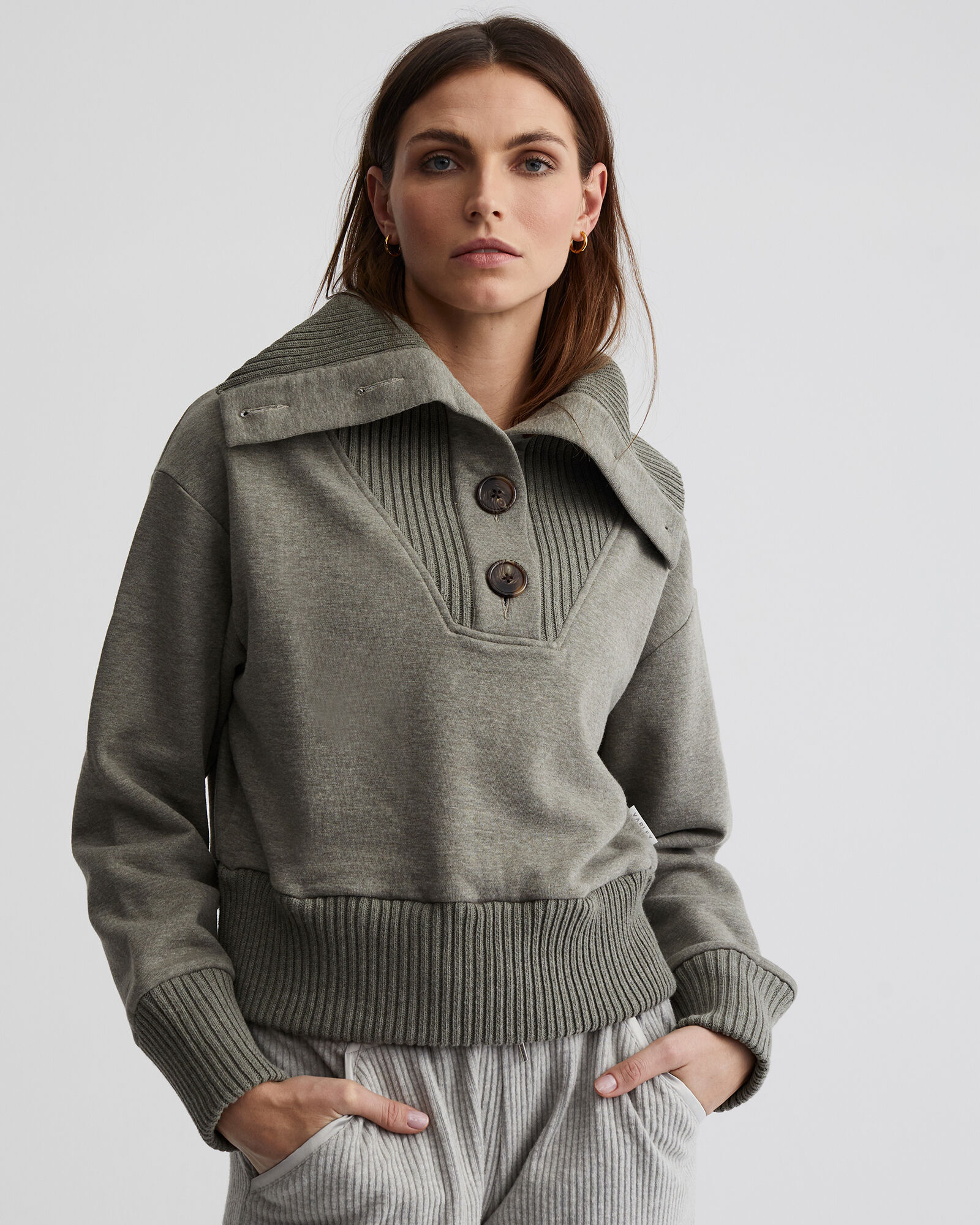 Ribbed sweatshirt top