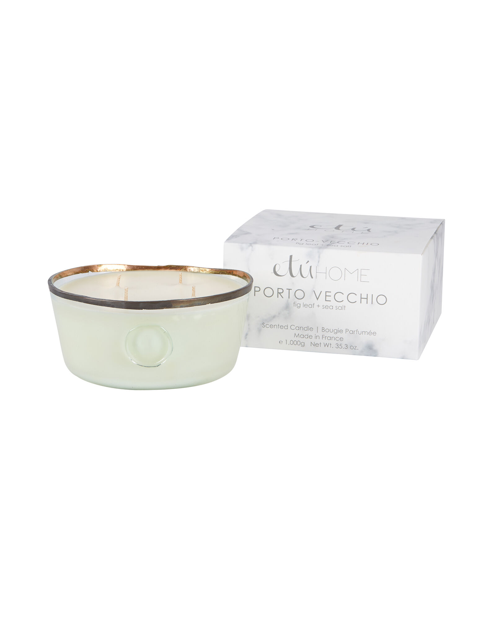 et&uacute;HOME Porto Vecchio Fig Leaf And Sea Salt Candle, Large