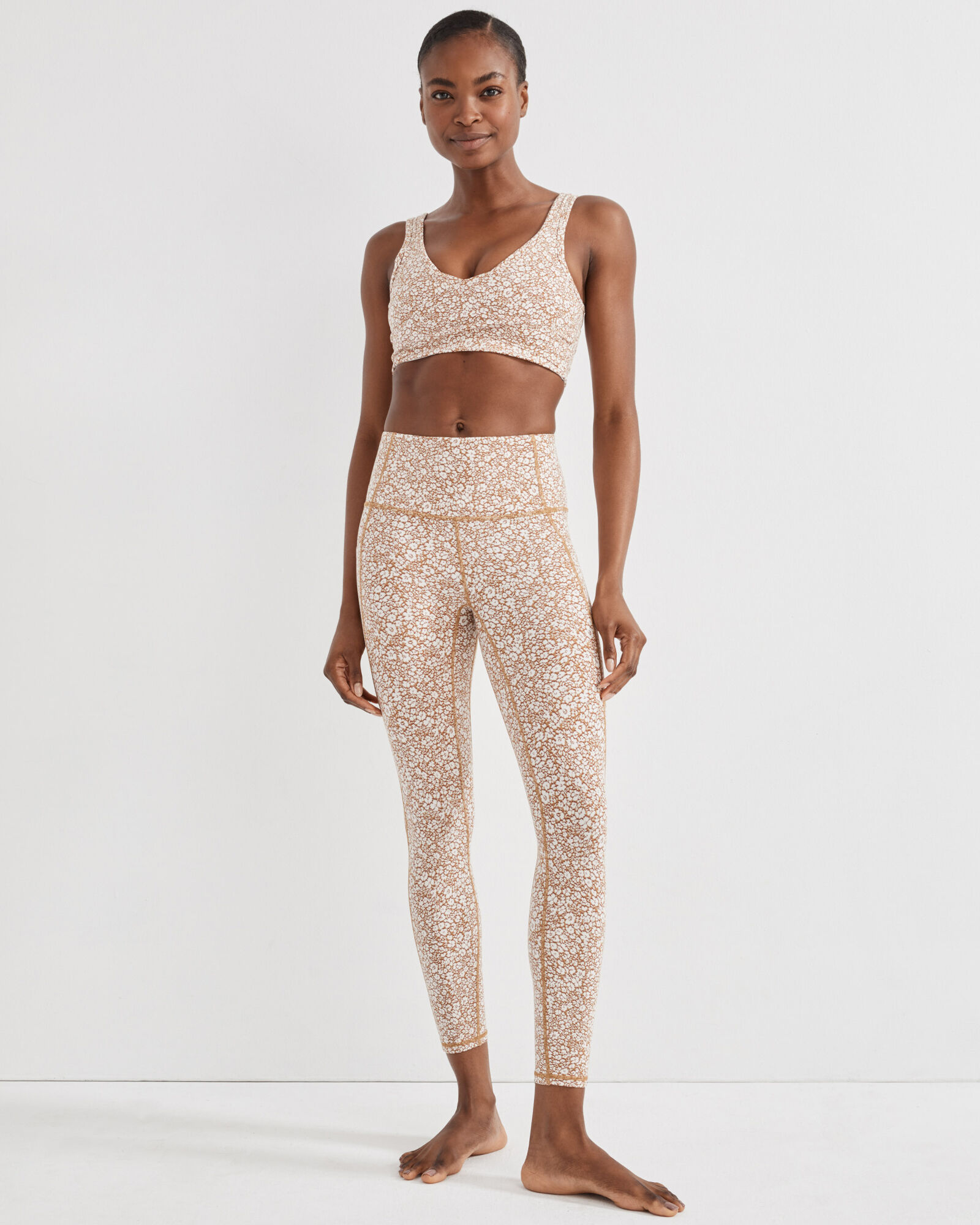 Varley leopard print leggings discount