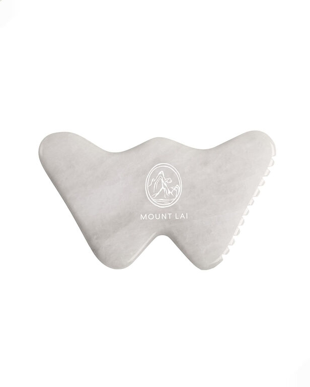 Mount Lai Vitality Qi White Jade Gua Sha Sculpting Tool