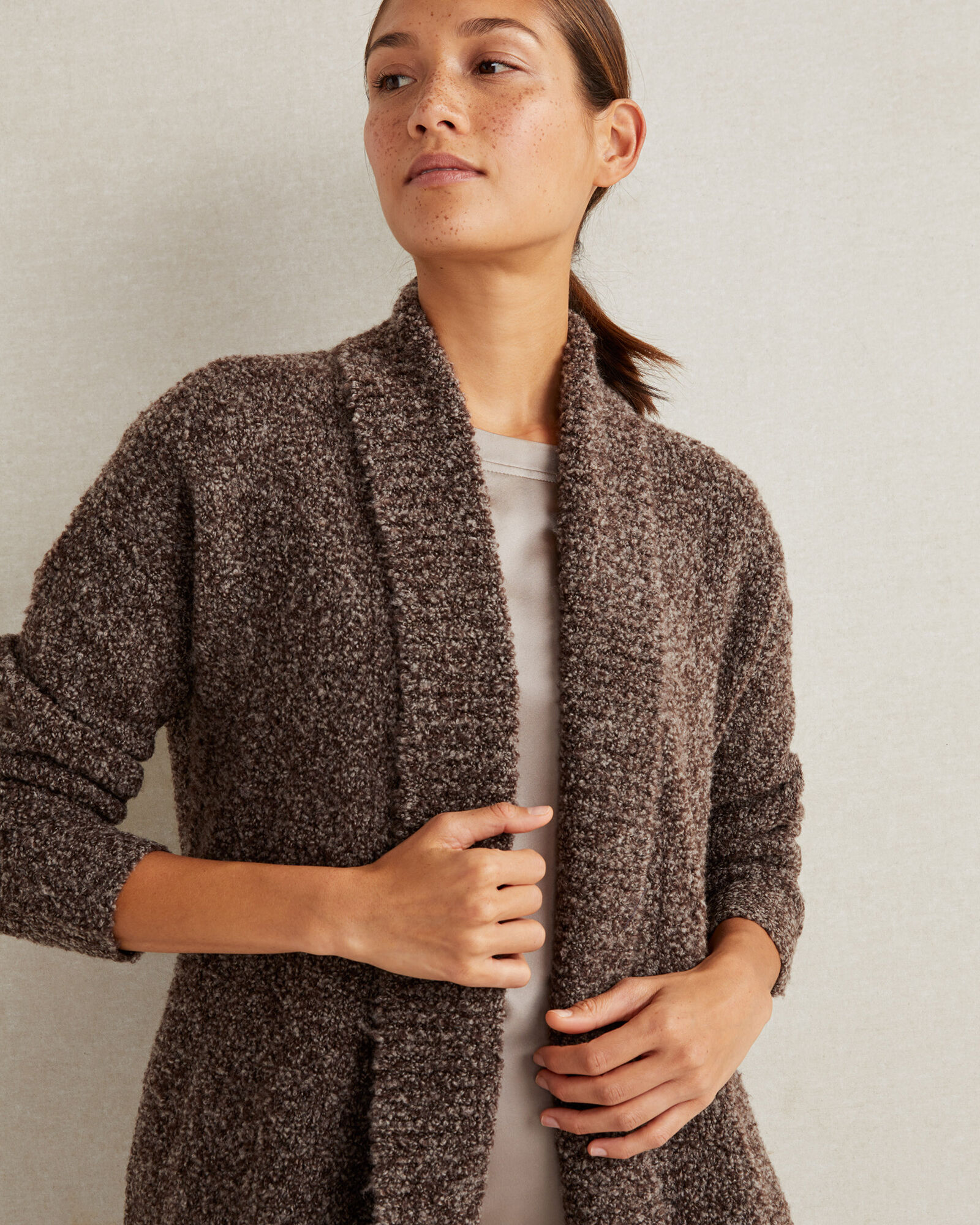 Ladies shop boucle cardigans