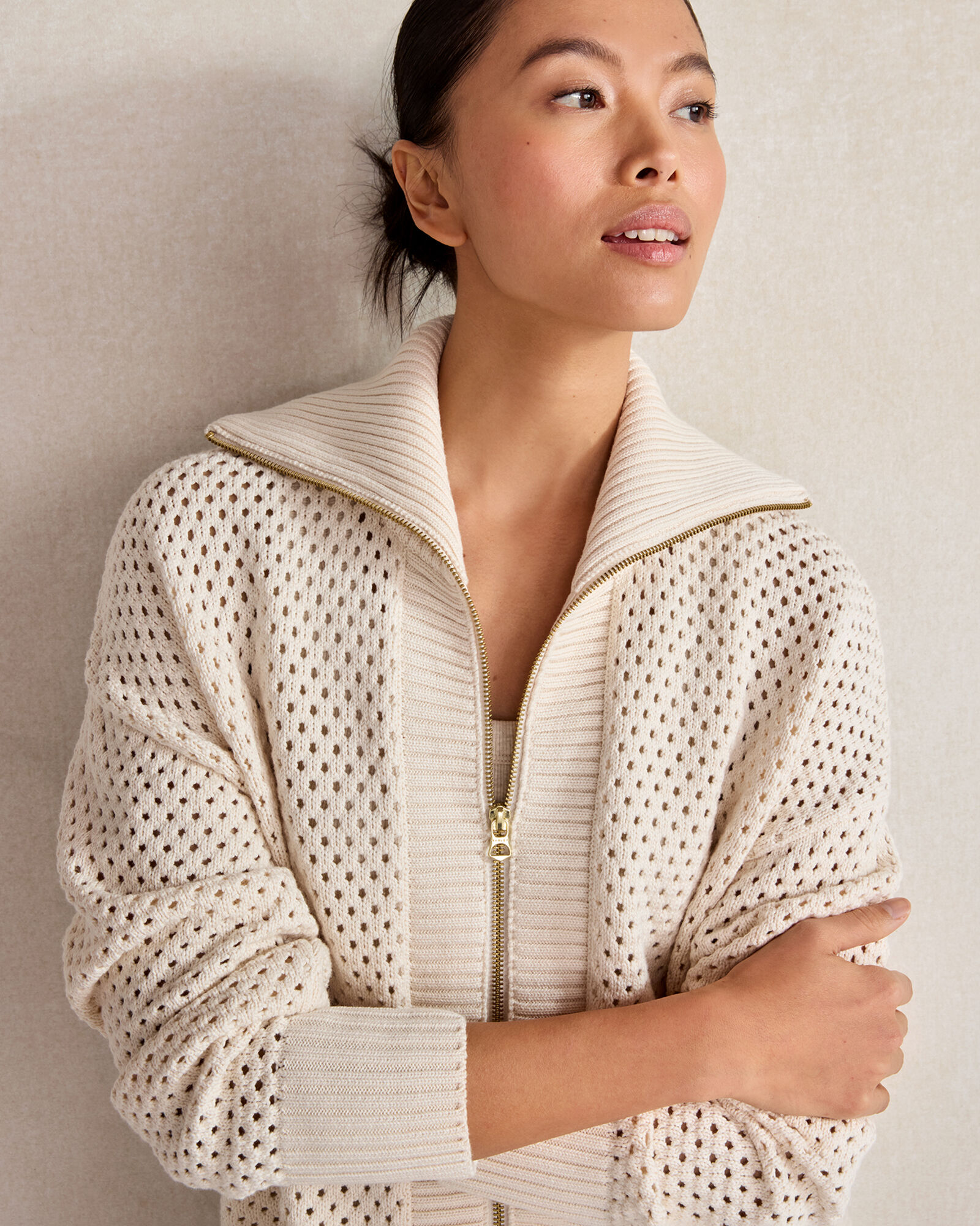Mesh longline jacket hot sale