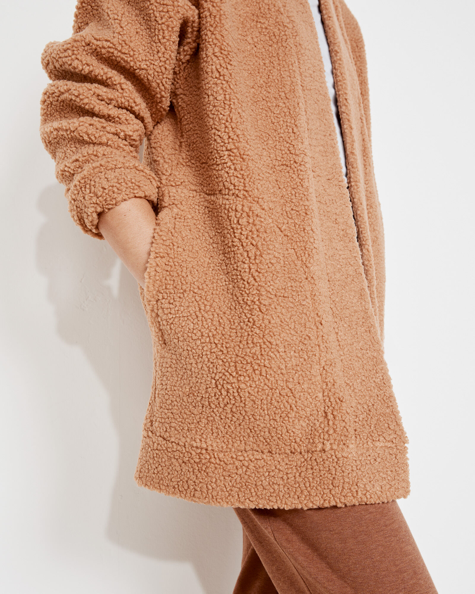 Sherpa Open Front Cardigan