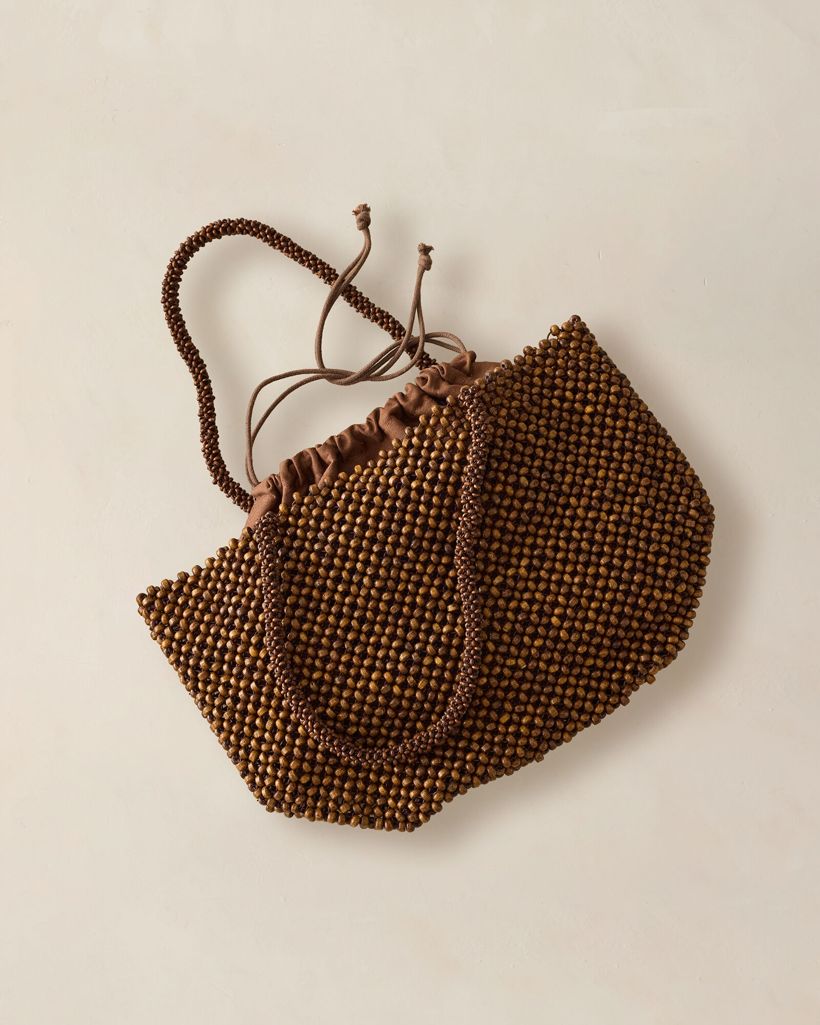 Wooden Beaded Bag