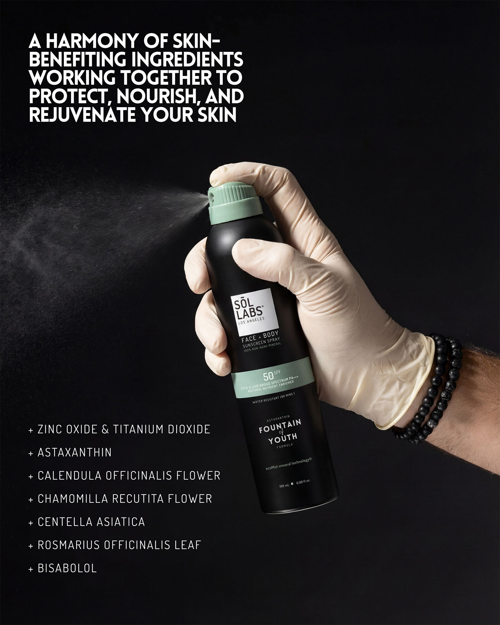 SOL LABS&reg; Natural Mineral Sheer Mist SPF50