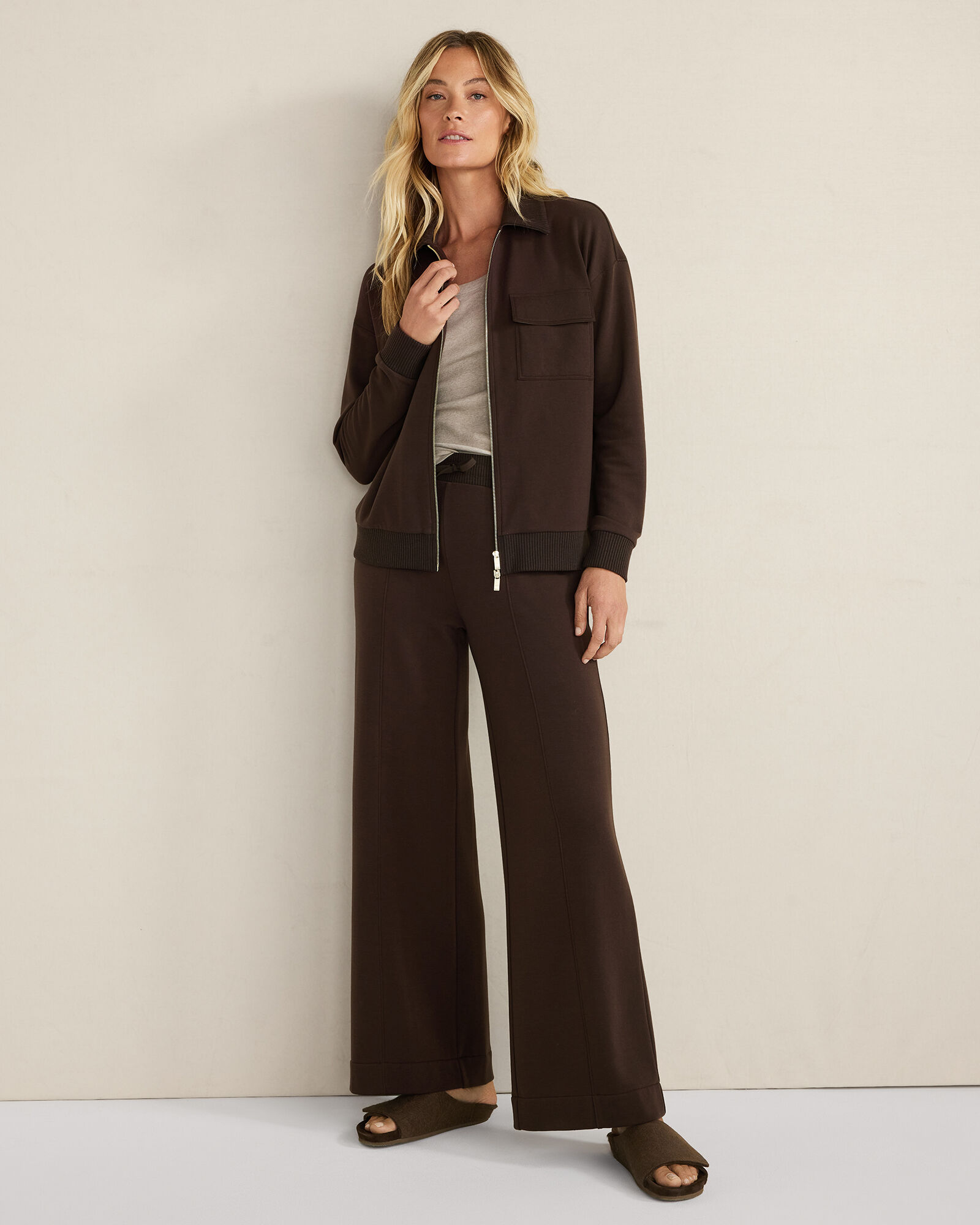 Fleece Collared Jacket